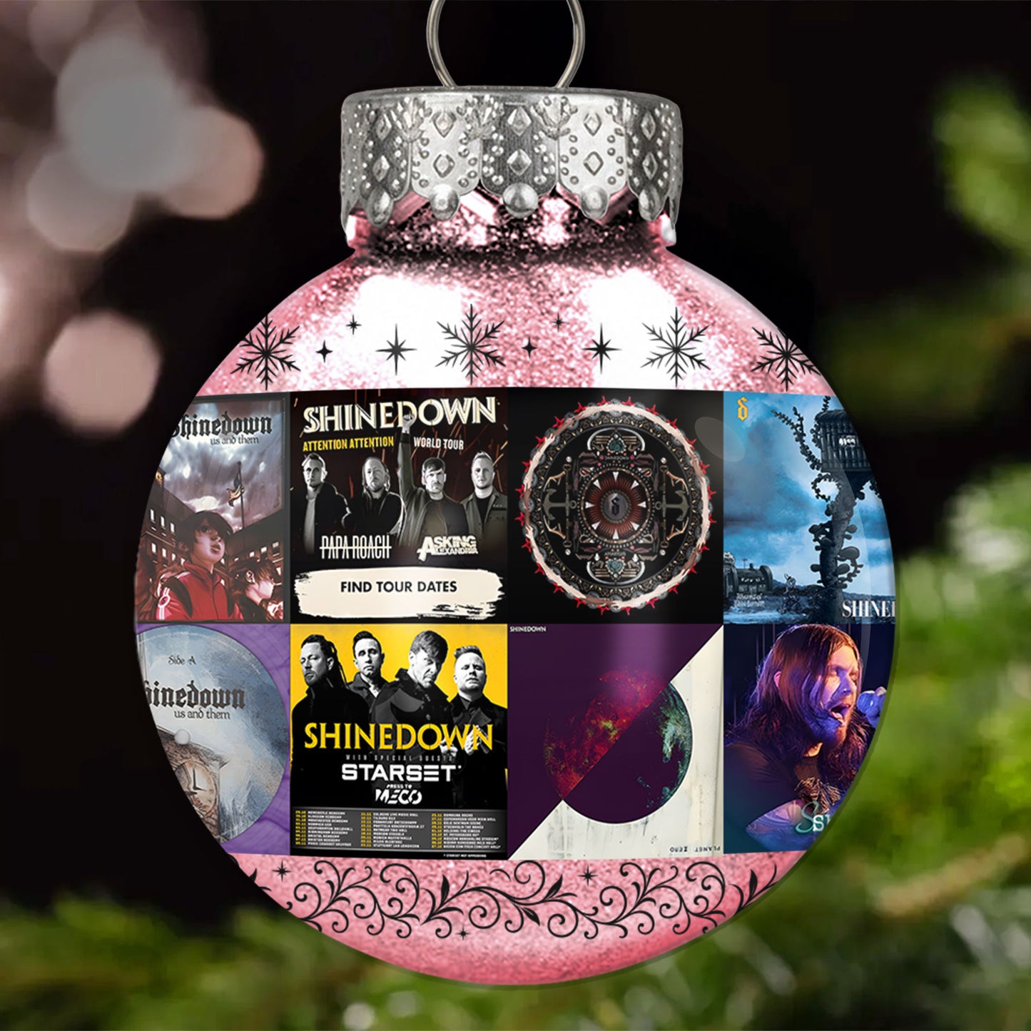 Shinedown Ball Ornament – Rock Resilience Wrapped in Holiday Glow