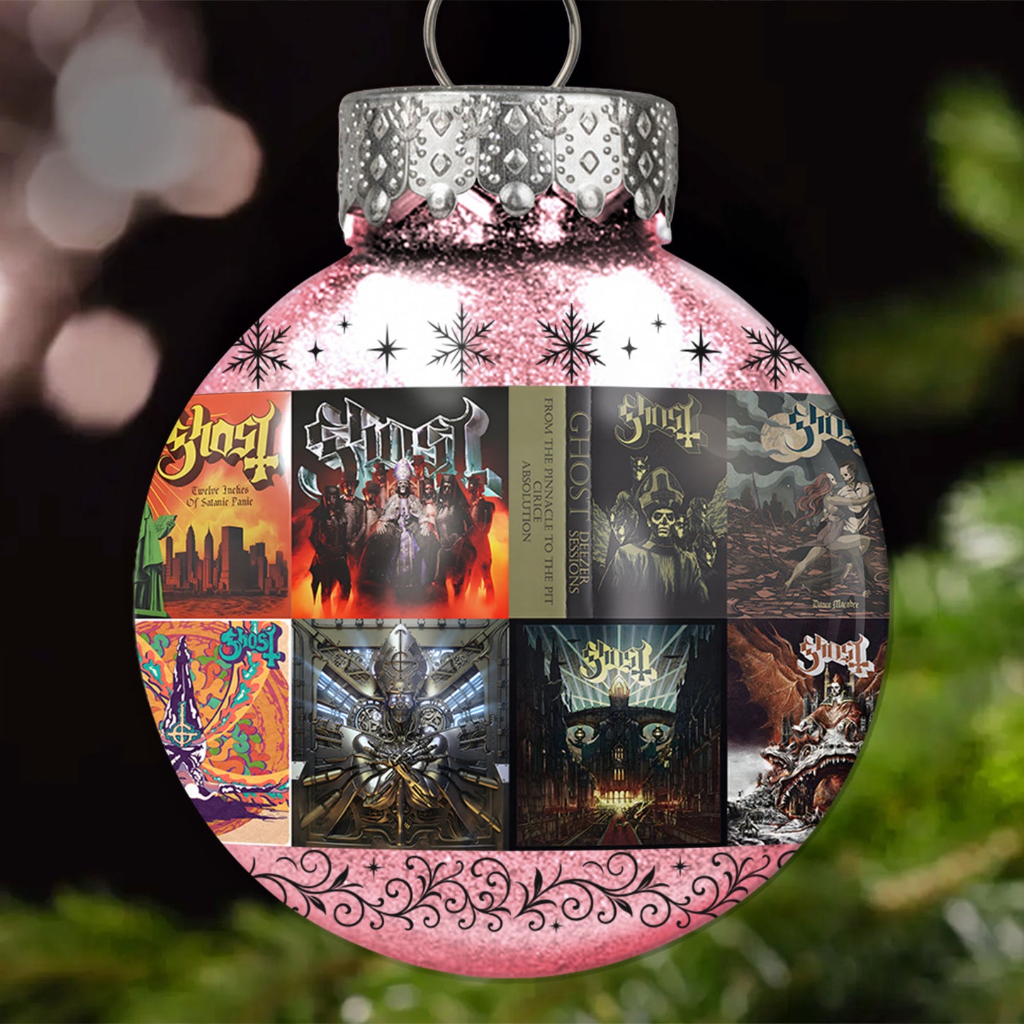 Ghost Ball Ornament – Theatrical Metal Spirit