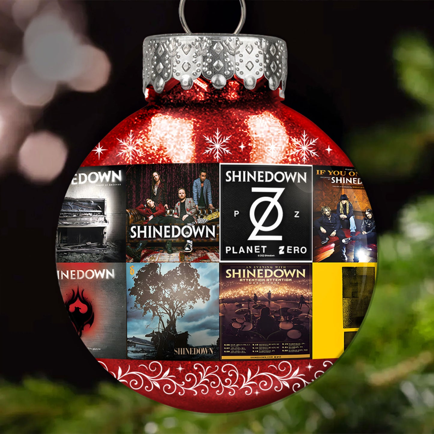 Shinedown Ball Ornament – Rock Resilience Wrapped in Holiday Glow