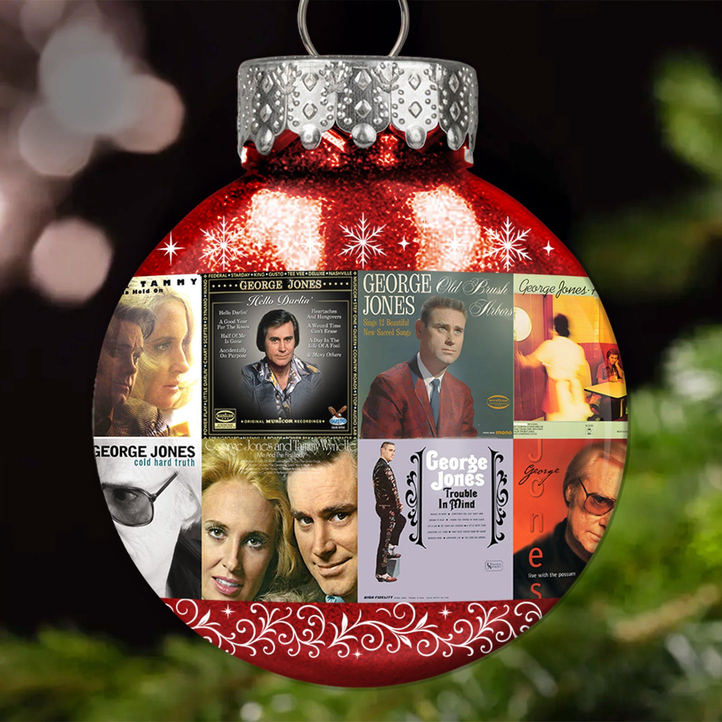 George Jones Ball Ornament – Classic Country Spirit for the Holidays