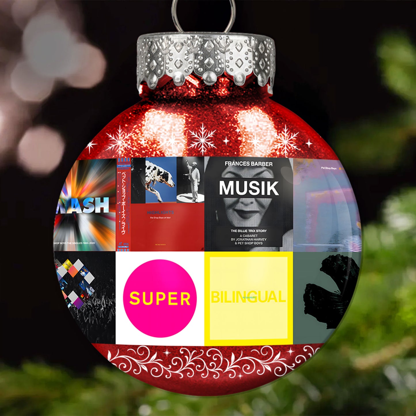 Pet Shop Boys Ball Ornament – A Stylish Christmas Gift for Music Lovers
