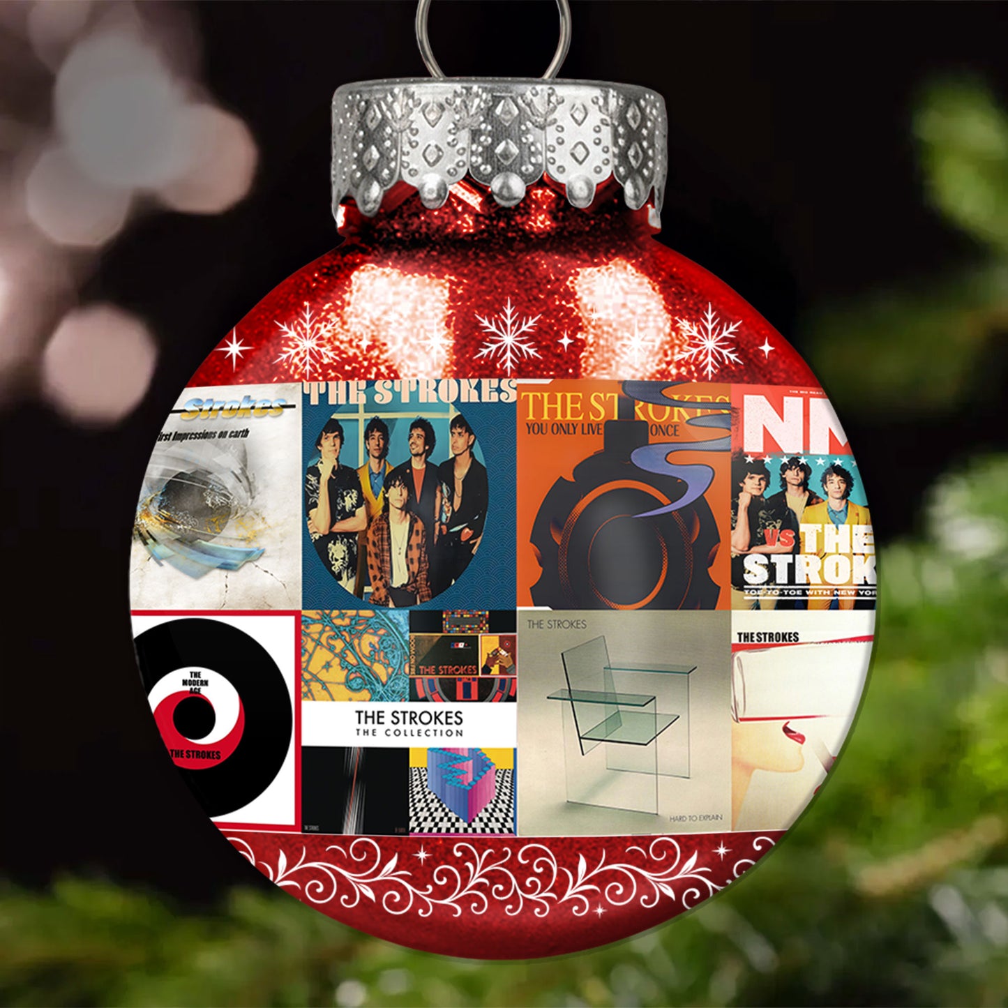 The Strokes Ball Ornament – Indie Rock Energy for the Holidays