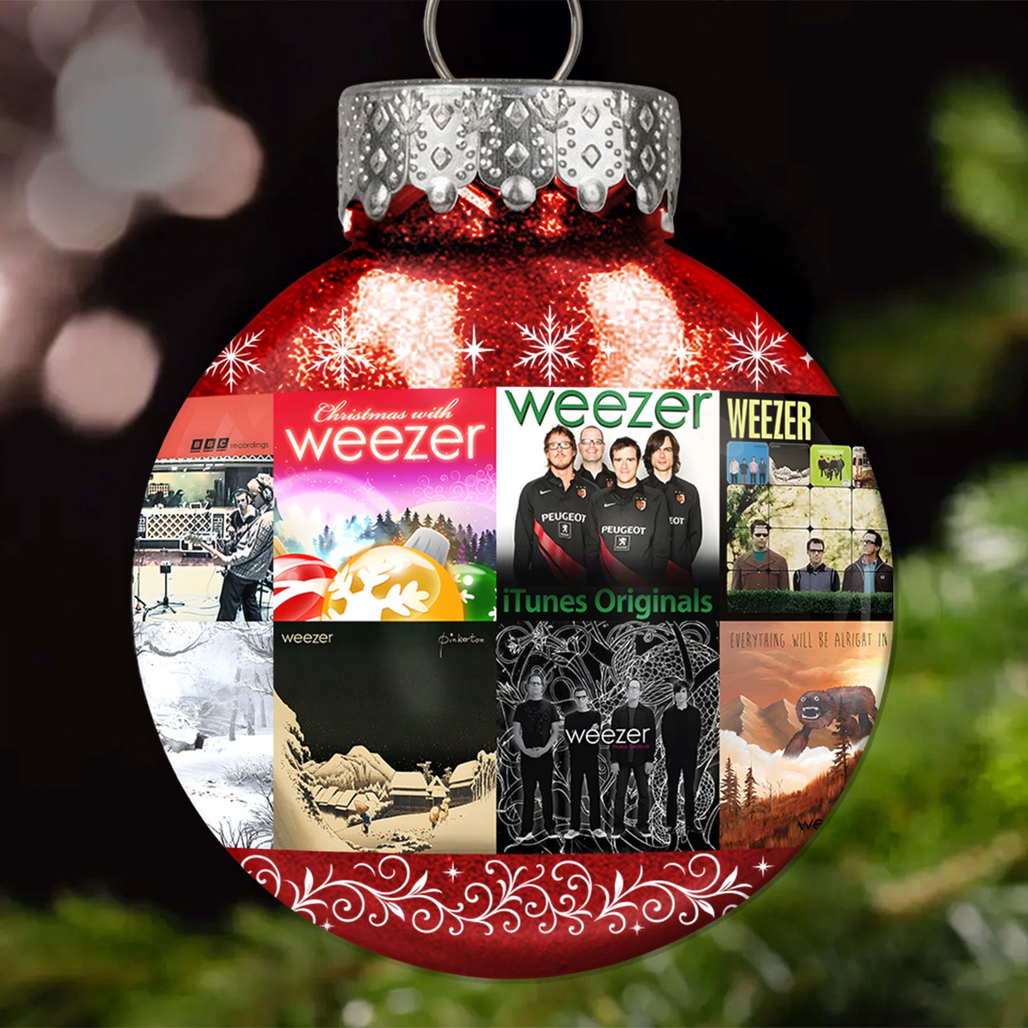 Weezer Ball Ornament – Alternative Rock Legends