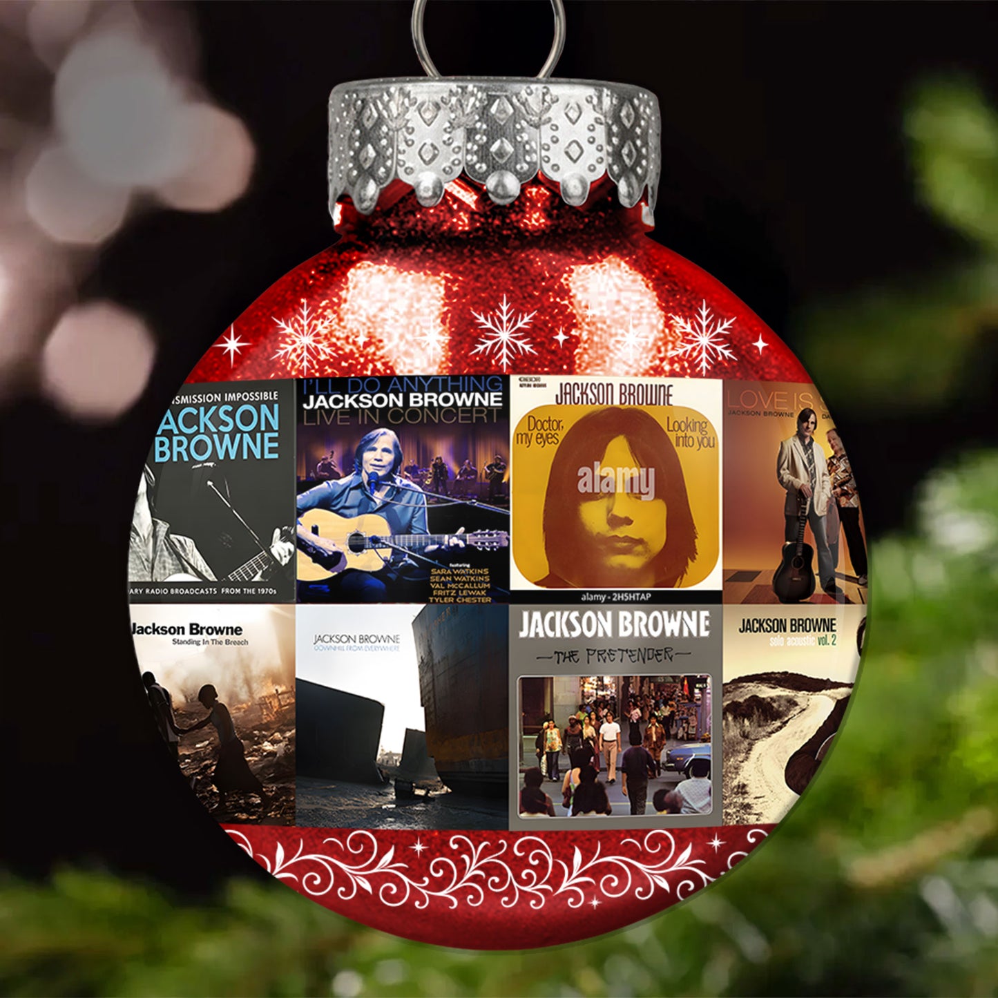 Jackson Browne Ball Ornament – Folk Rock Reflections