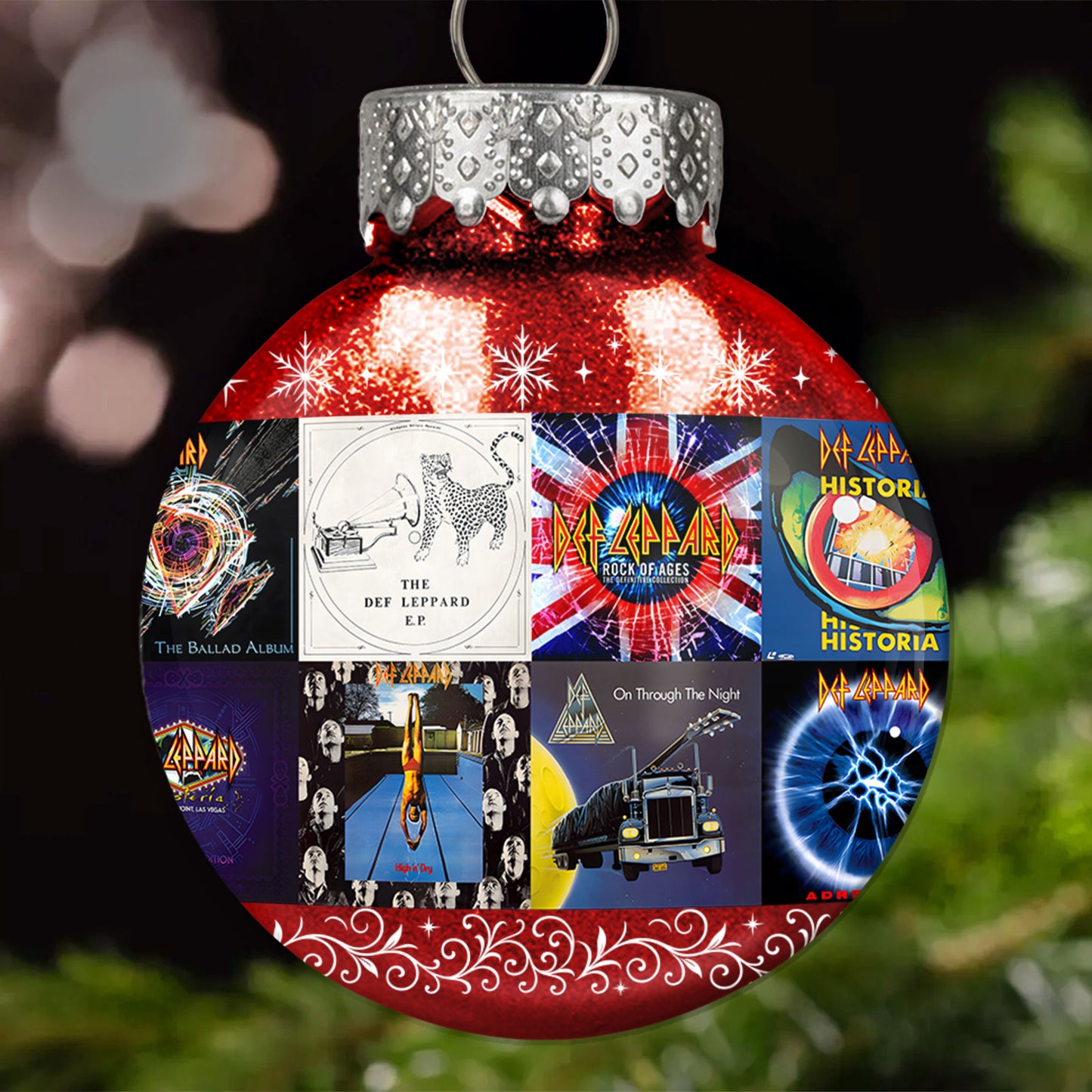 Def Leppard Ball Ornament – Rock ’n’ Roll Glory