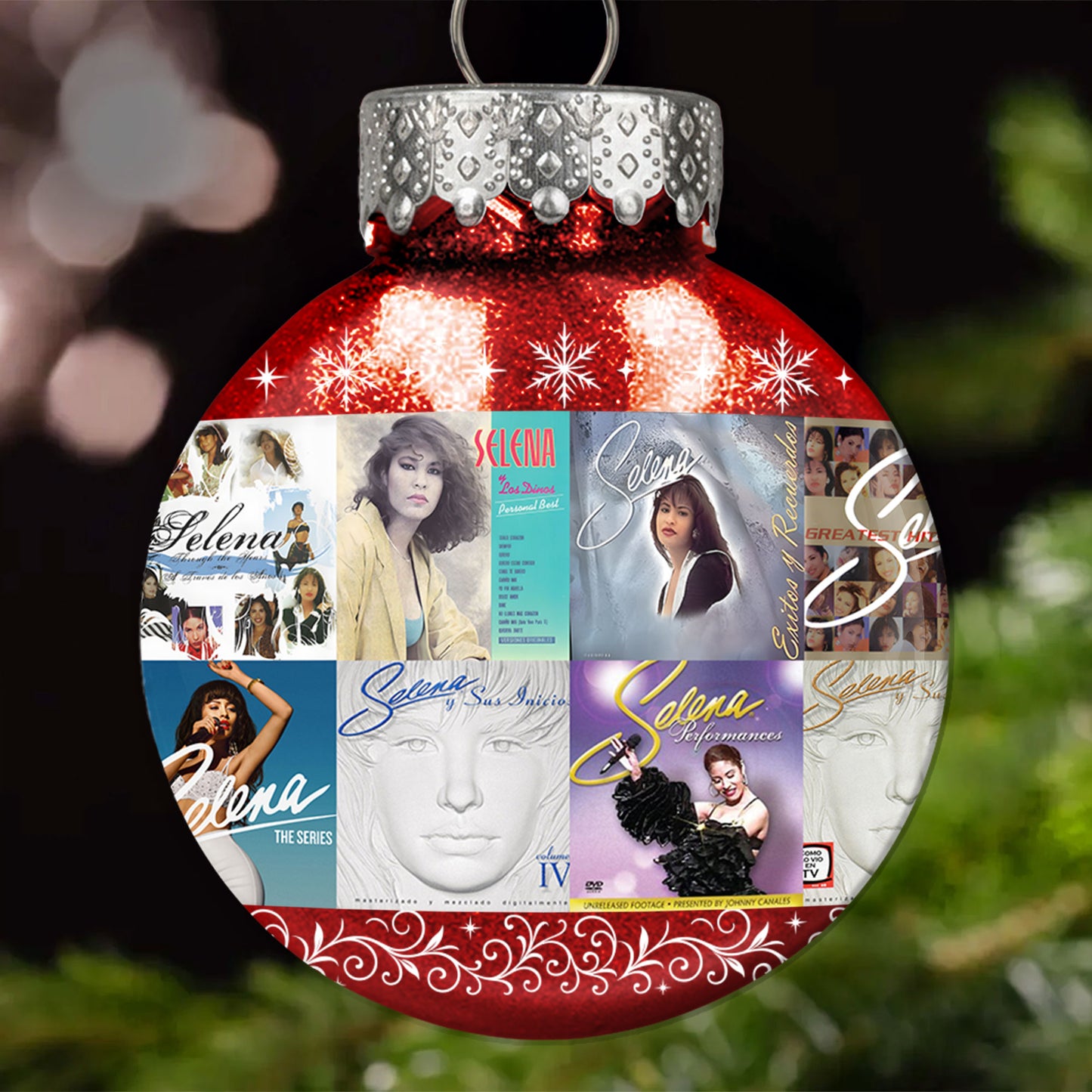 Selena Ball Ornament – The Queen of Tejano Shines Bright This Christmas