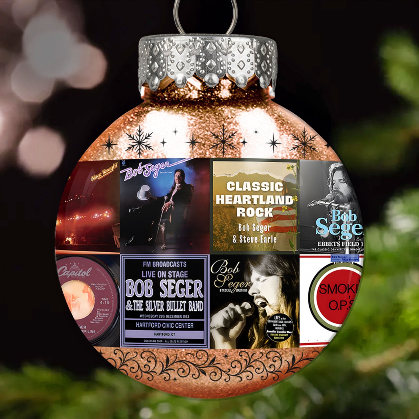 Bob Seger Ball Ornament – Classic Rock Spirit