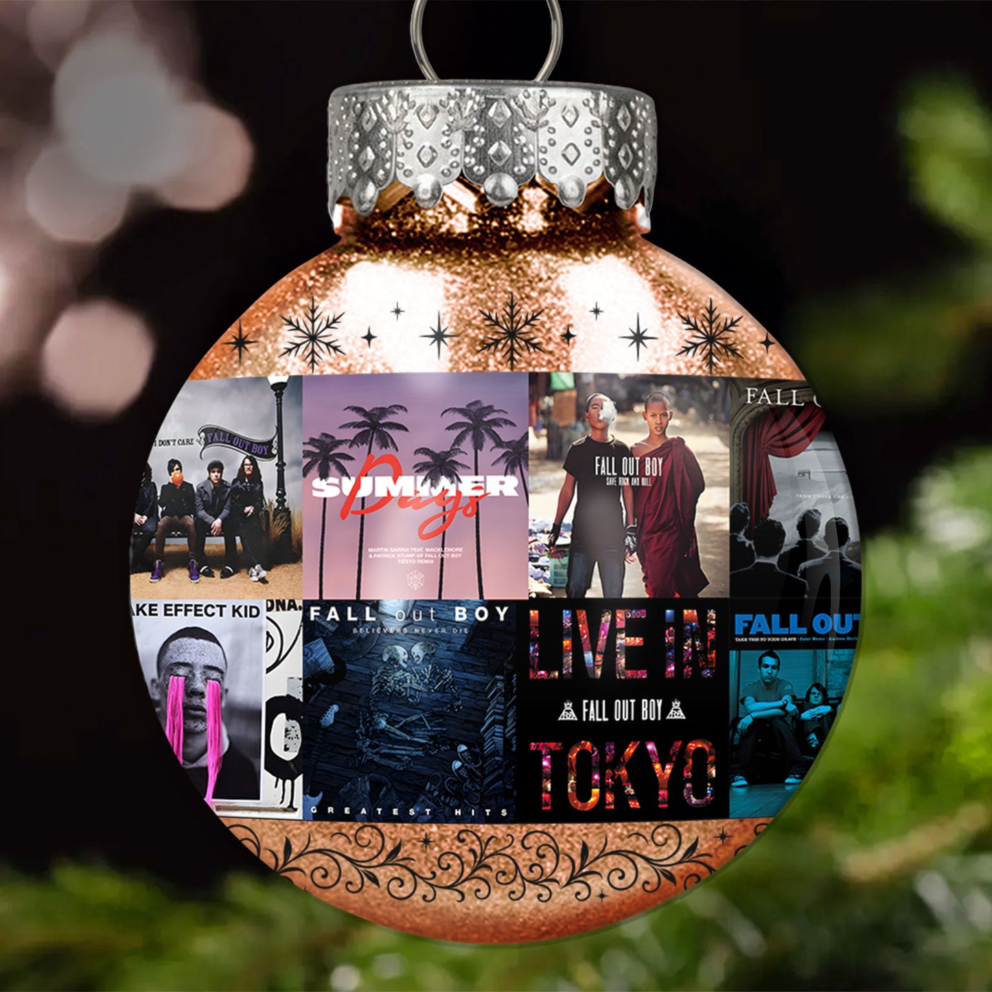 Fall Out Boy Ball Ornament – Pop Punk Energy Collection