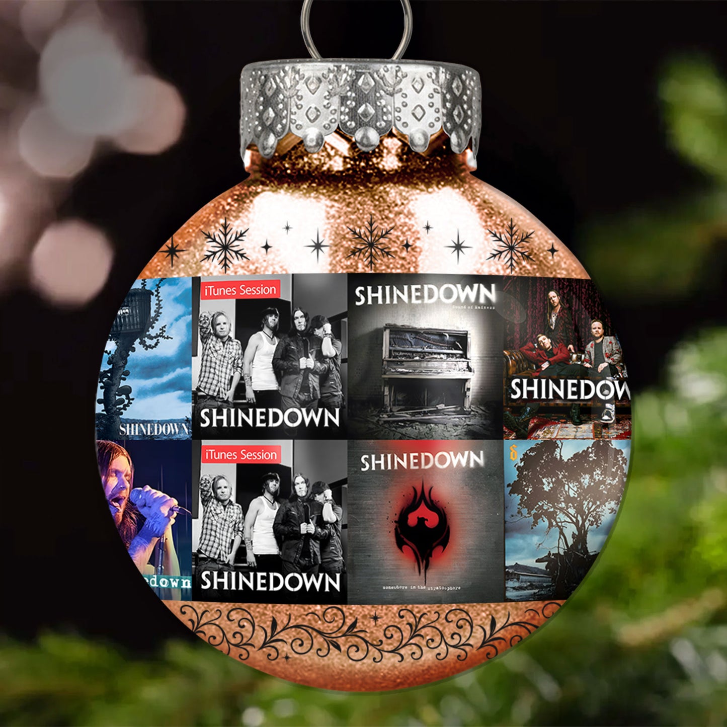 Shinedown Ball Ornament – Rock Resilience Wrapped in Holiday Glow