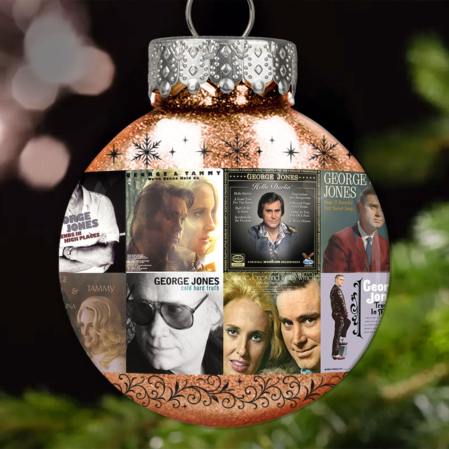 George Jones Ball Ornament – Classic Country Spirit for the Holidays