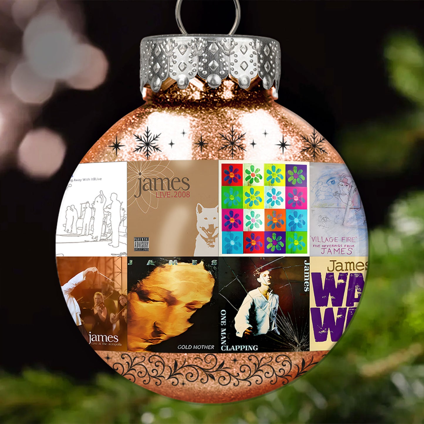 James Band Ball Ornament – Indie Rock Icons Collection