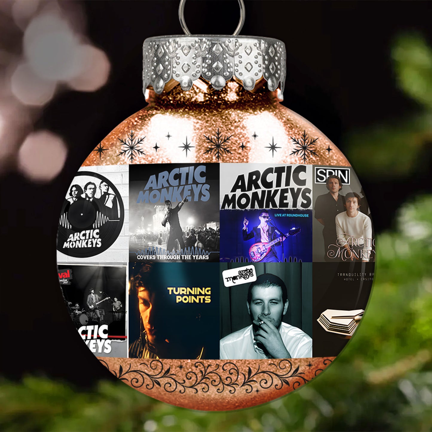 Arctic Monkeys Ball Ornament – Indie Rock Vibes