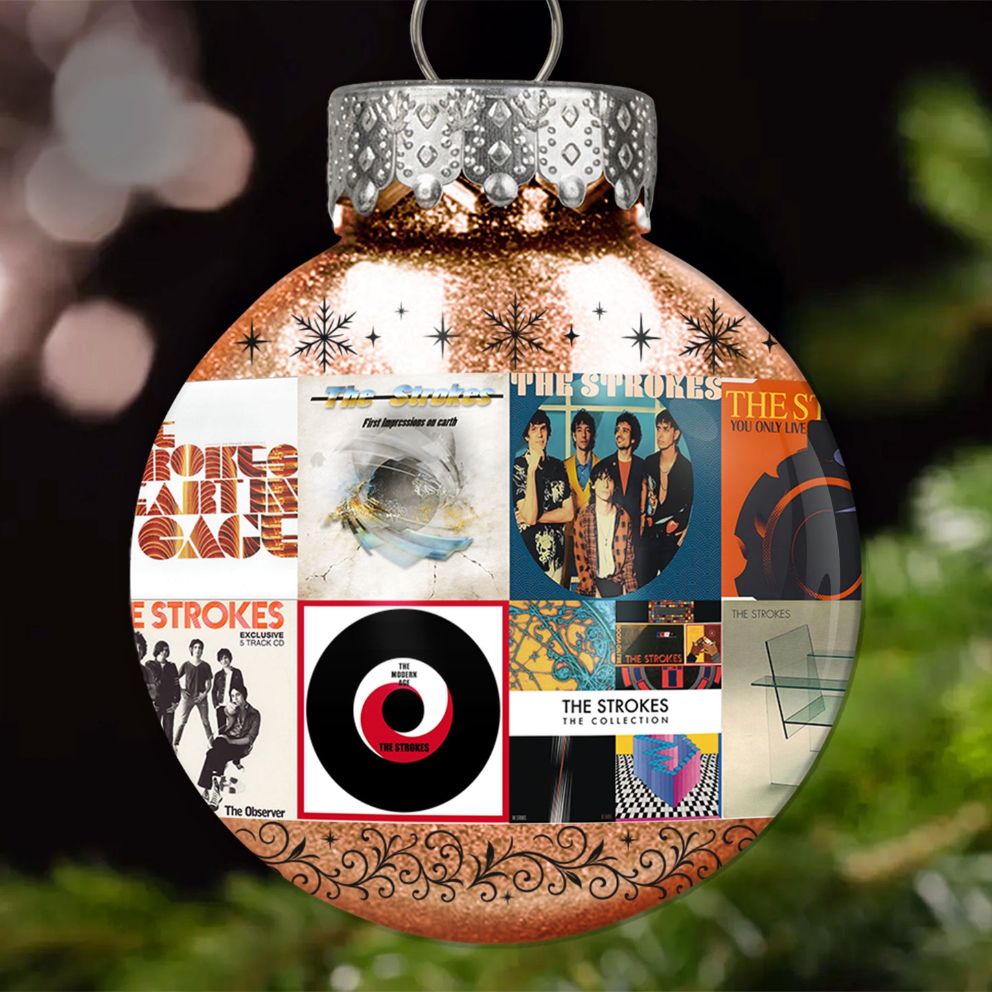 The Strokes Ball Ornament – Indie Rock Energy for the Holidays