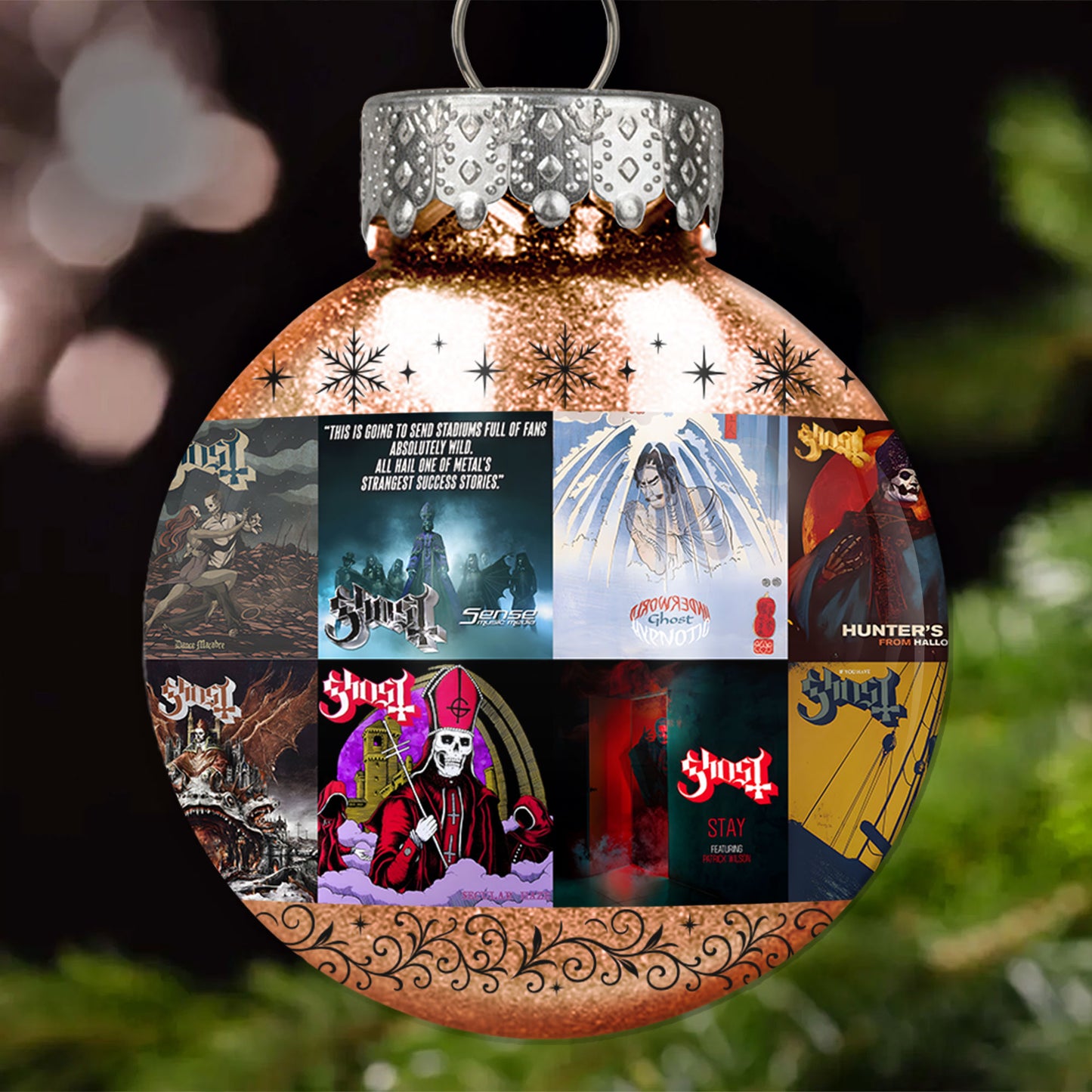 Ghost Ball Ornament – Theatrical Metal Spirit