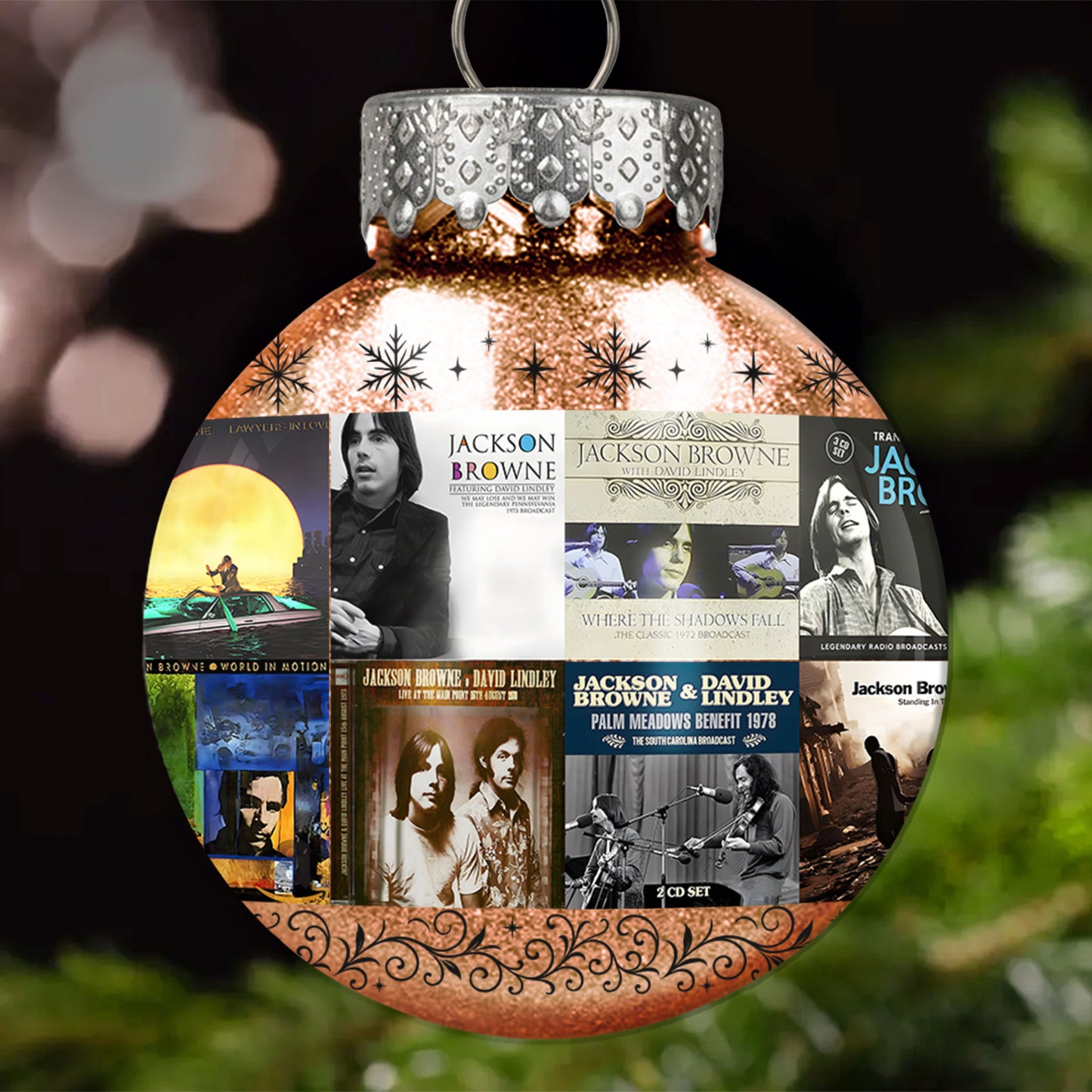 Jackson Browne Ball Ornament – Folk Rock Reflections