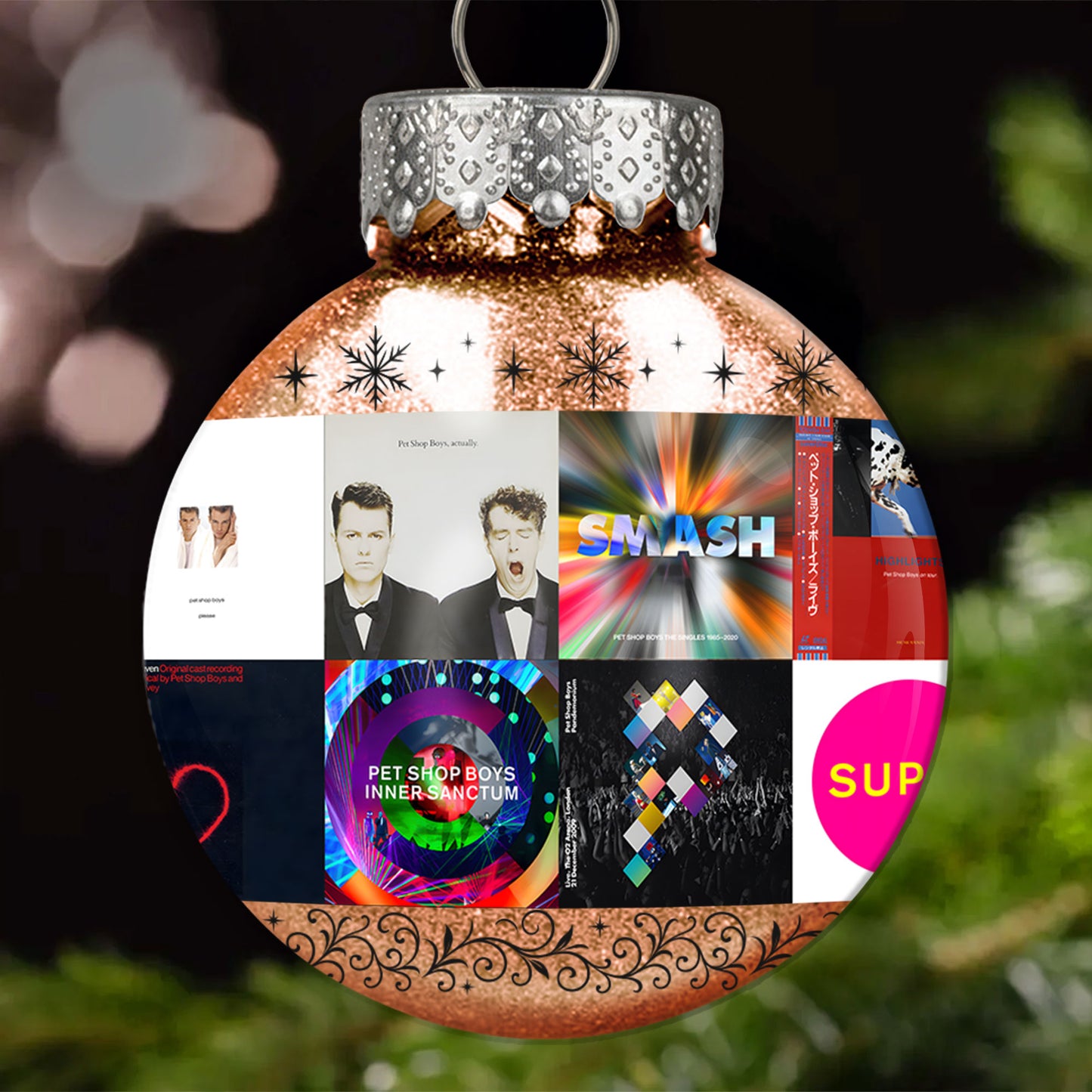 Pet Shop Boys Ball Ornament – A Stylish Christmas Gift for Music Lovers