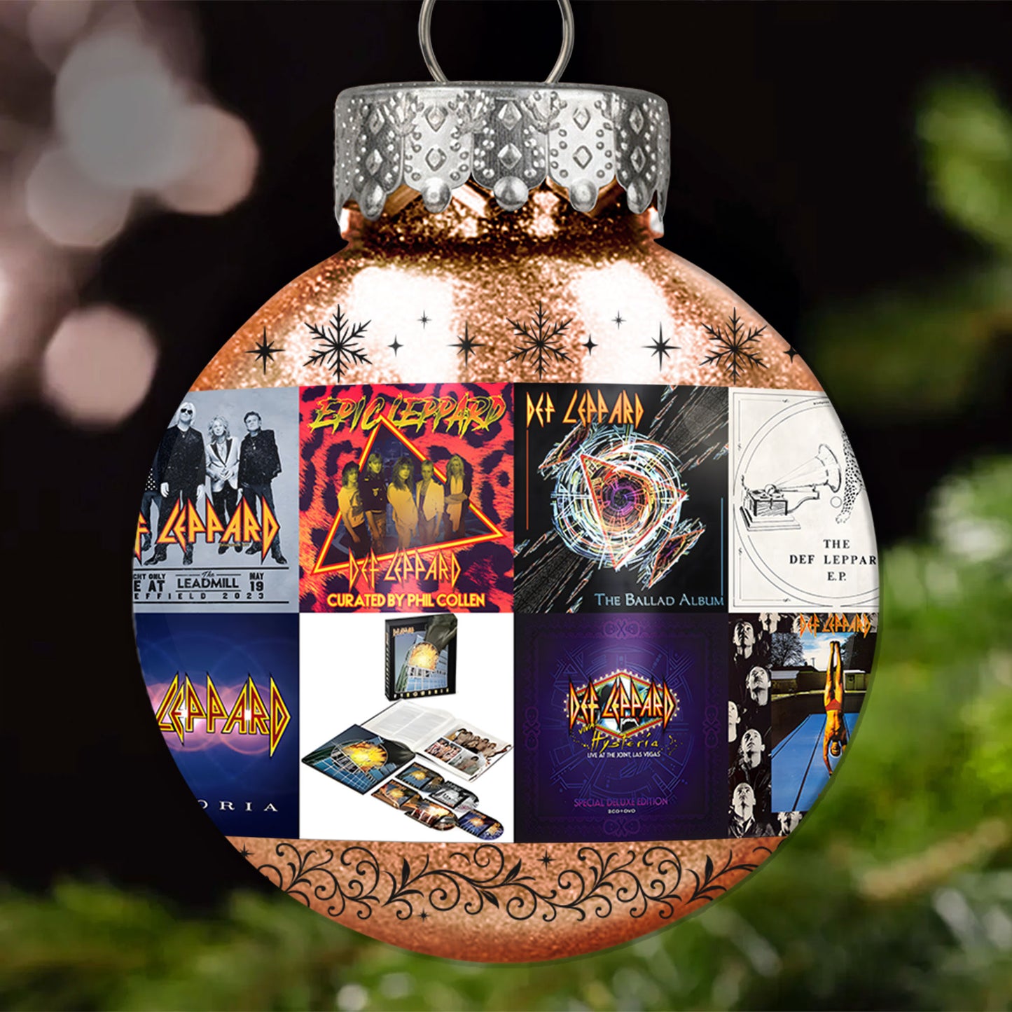 Def Leppard Ball Ornament – Rock ’n’ Roll Glory
