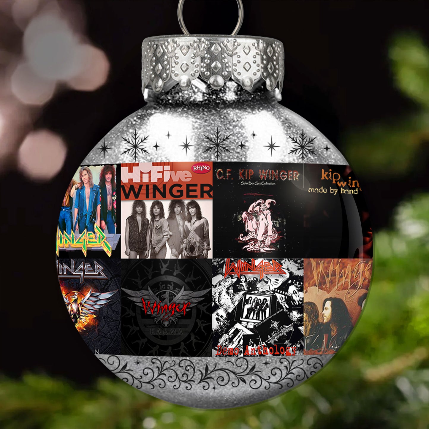Winger Ball Ornament – Classic Hard Rock Energy