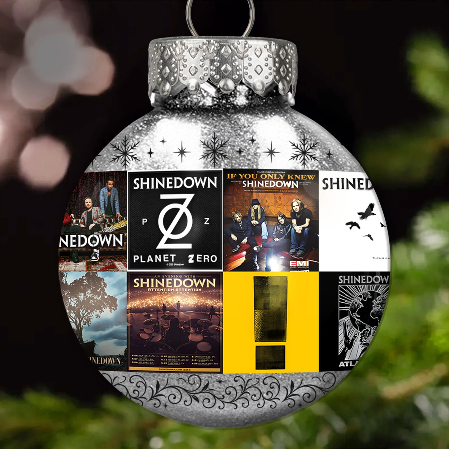 Shinedown Ball Ornament – Rock Resilience Wrapped in Holiday Glow