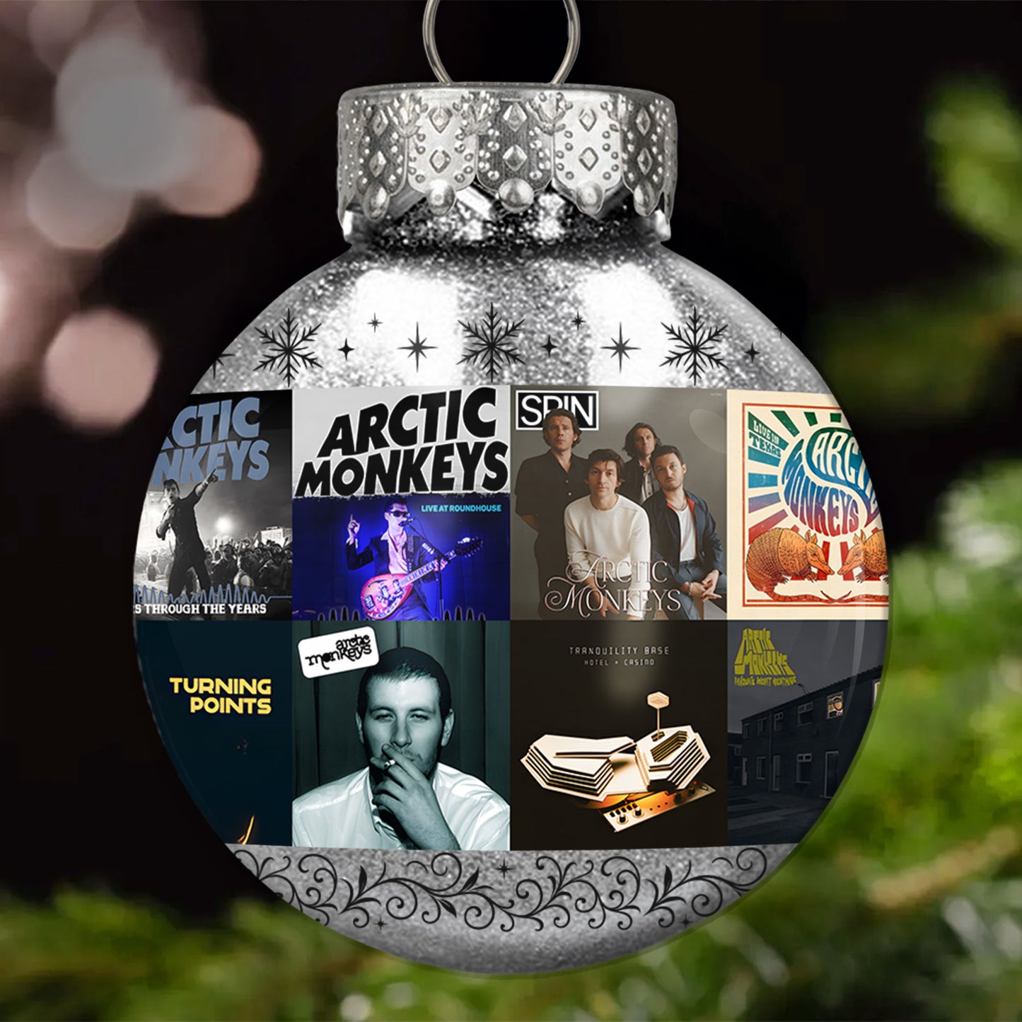 Arctic Monkeys Ball Ornament – Indie Rock Vibes