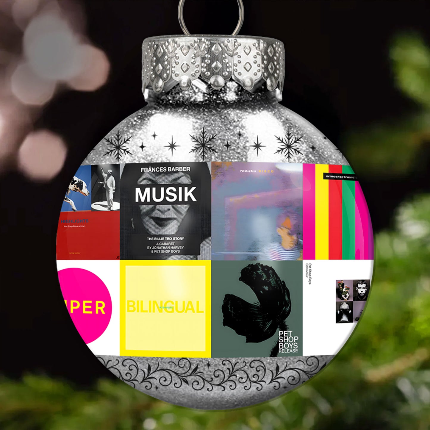 Pet Shop Boys Ball Ornament – A Stylish Christmas Gift for Music Lovers