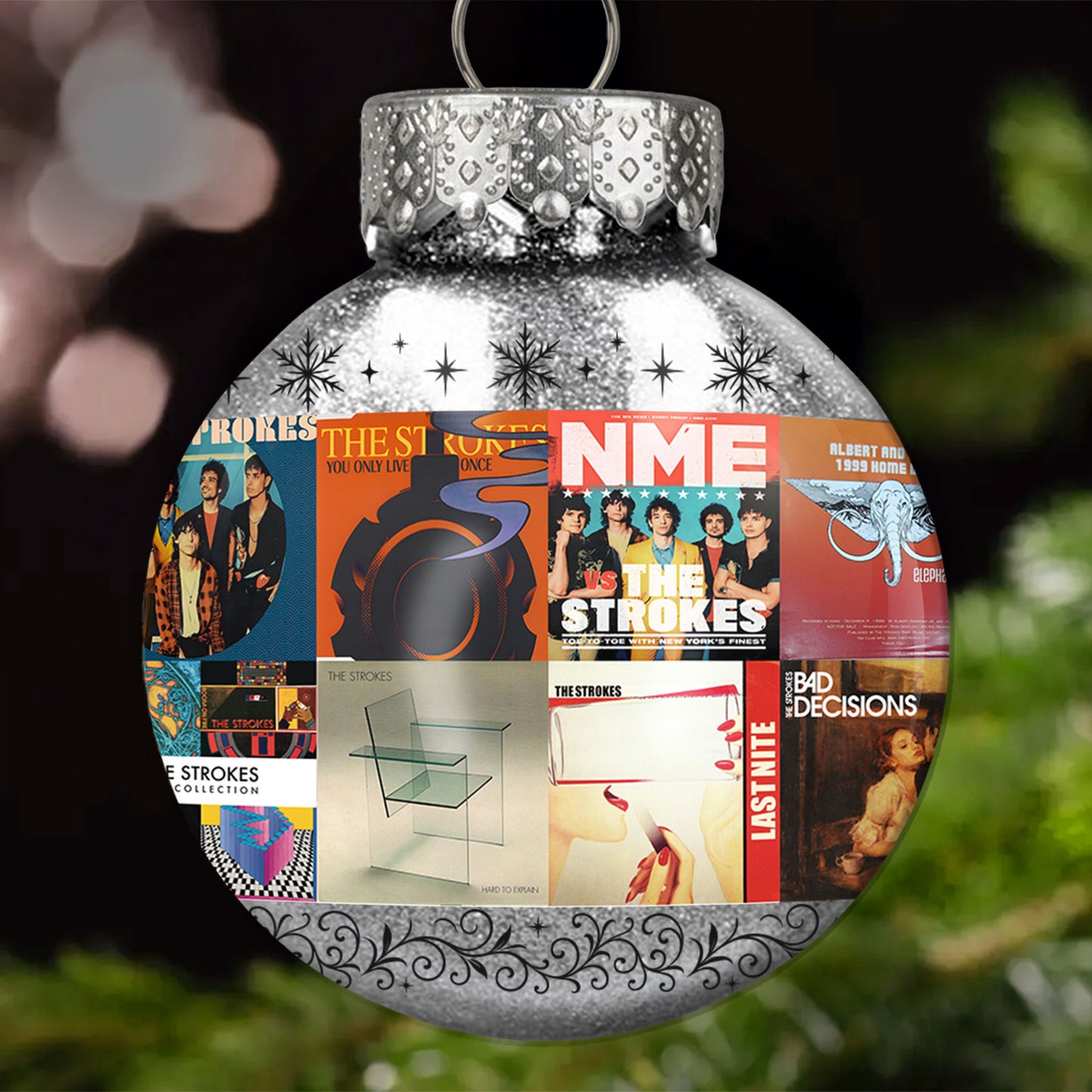 The Strokes Ball Ornament – Indie Rock Energy for the Holidays
