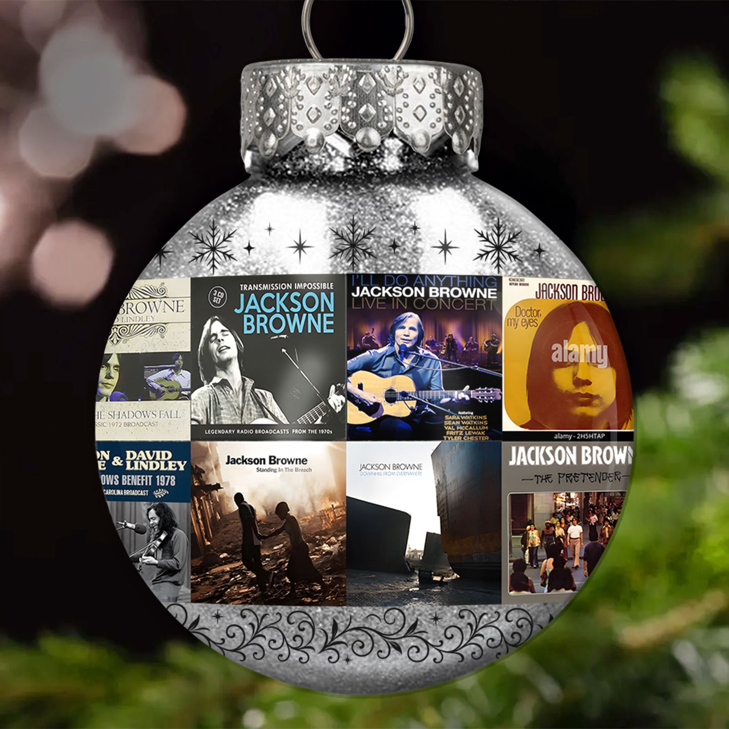 Jackson Browne Ball Ornament – Folk Rock Reflections