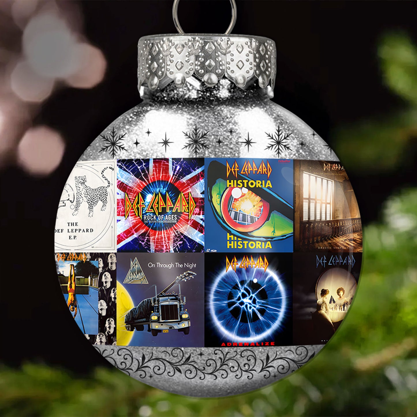 Def Leppard Ball Ornament – Rock ’n’ Roll Glory