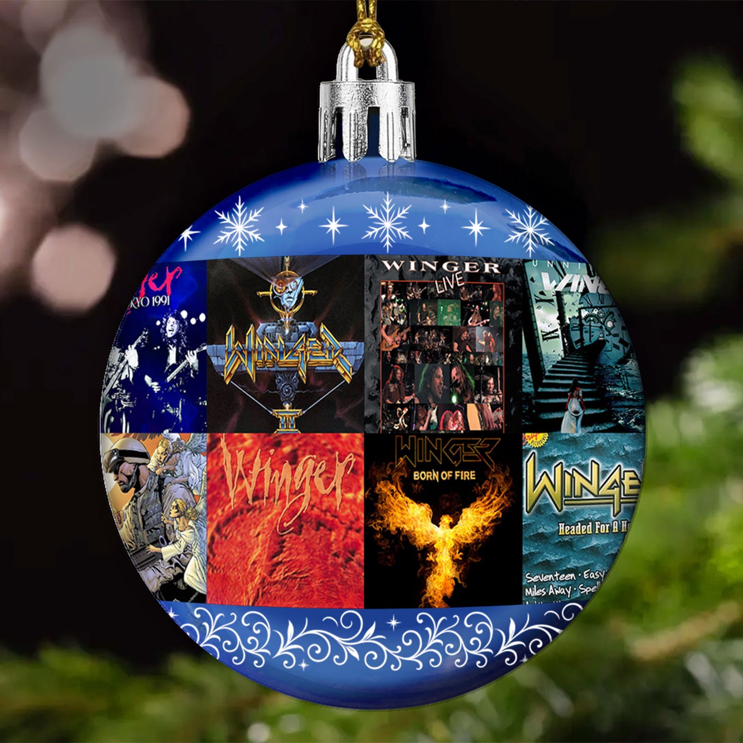 Winger Ball Ornament – Classic Hard Rock Energy