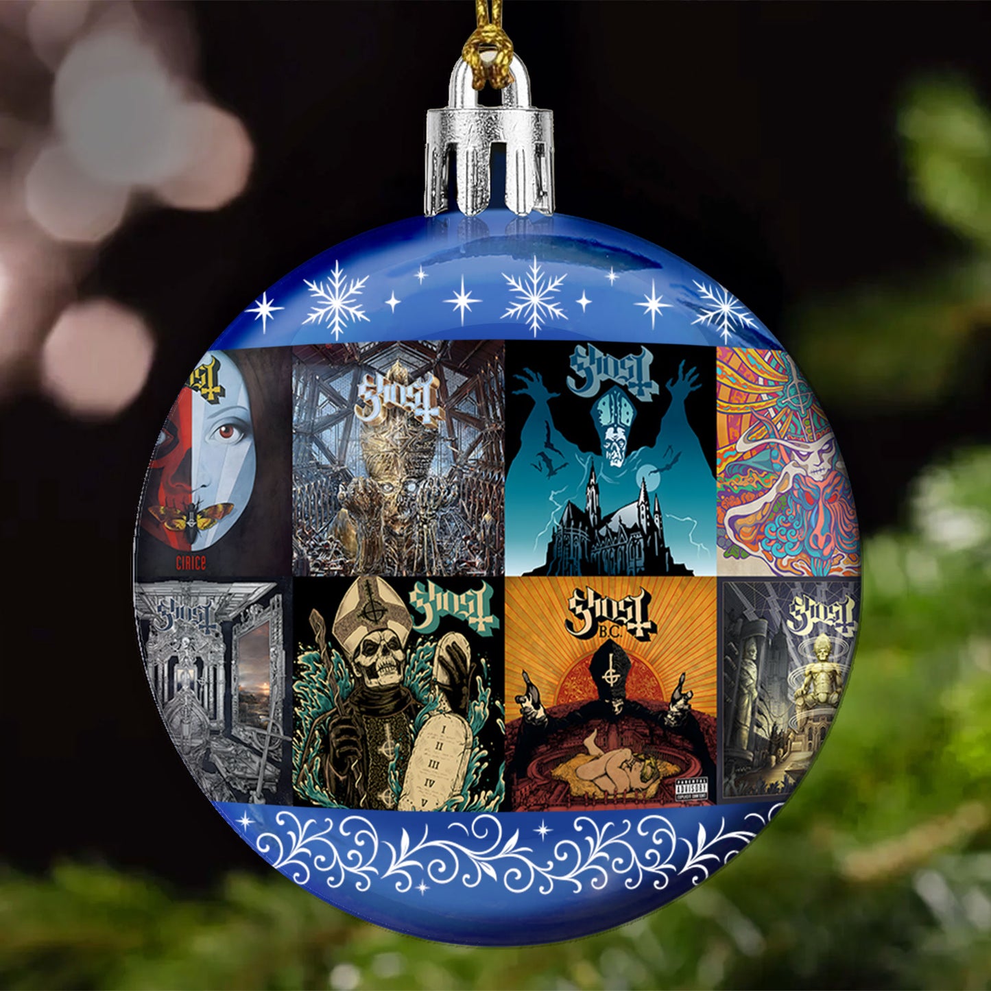 Ghost Ball Ornament – Theatrical Metal Spirit