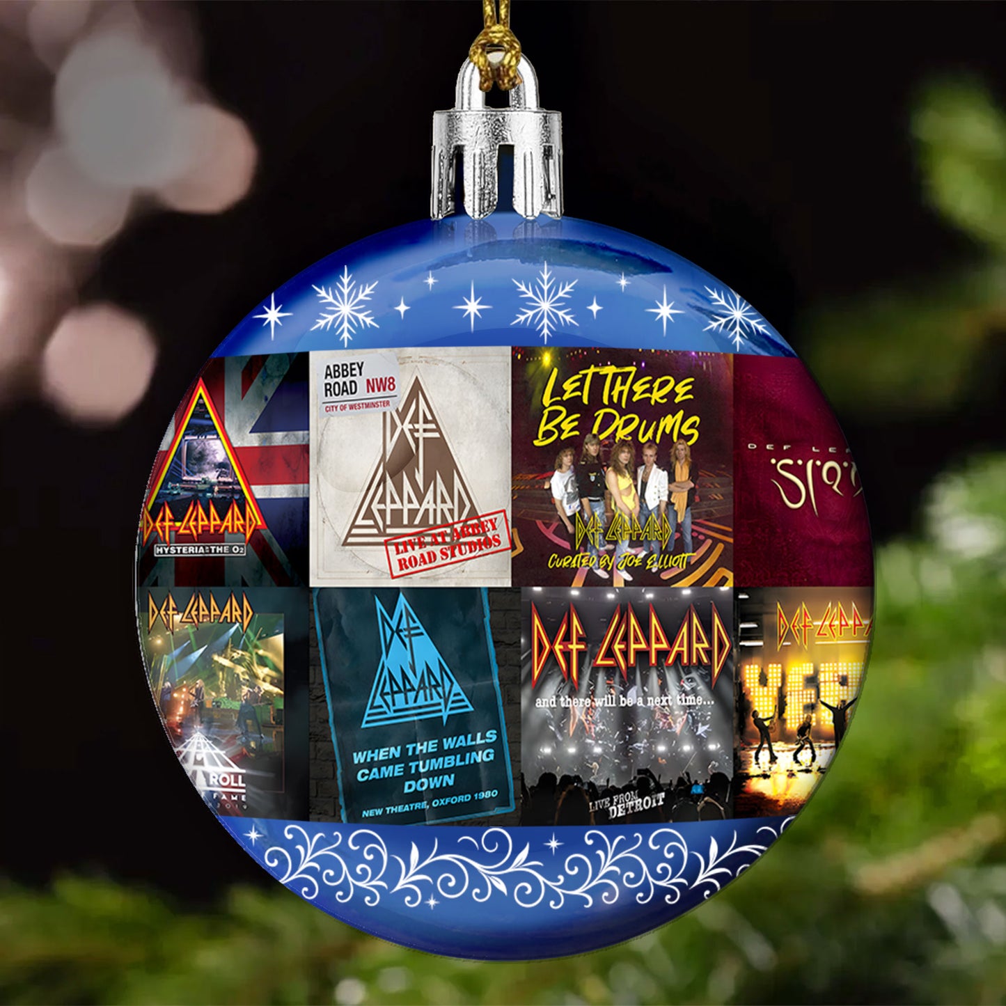 Def Leppard Ball Ornament – Rock ’n’ Roll Glory