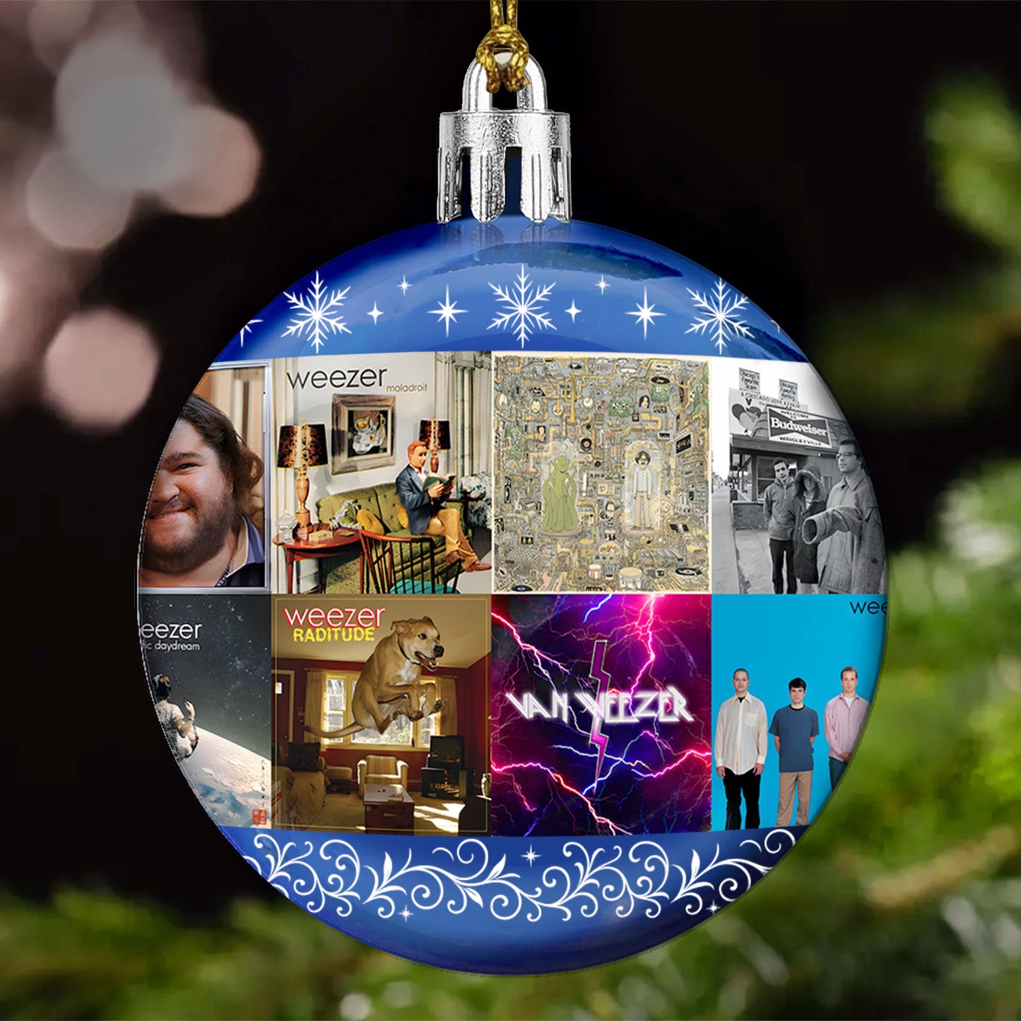 Weezer Ball Ornament – Alternative Rock Legends