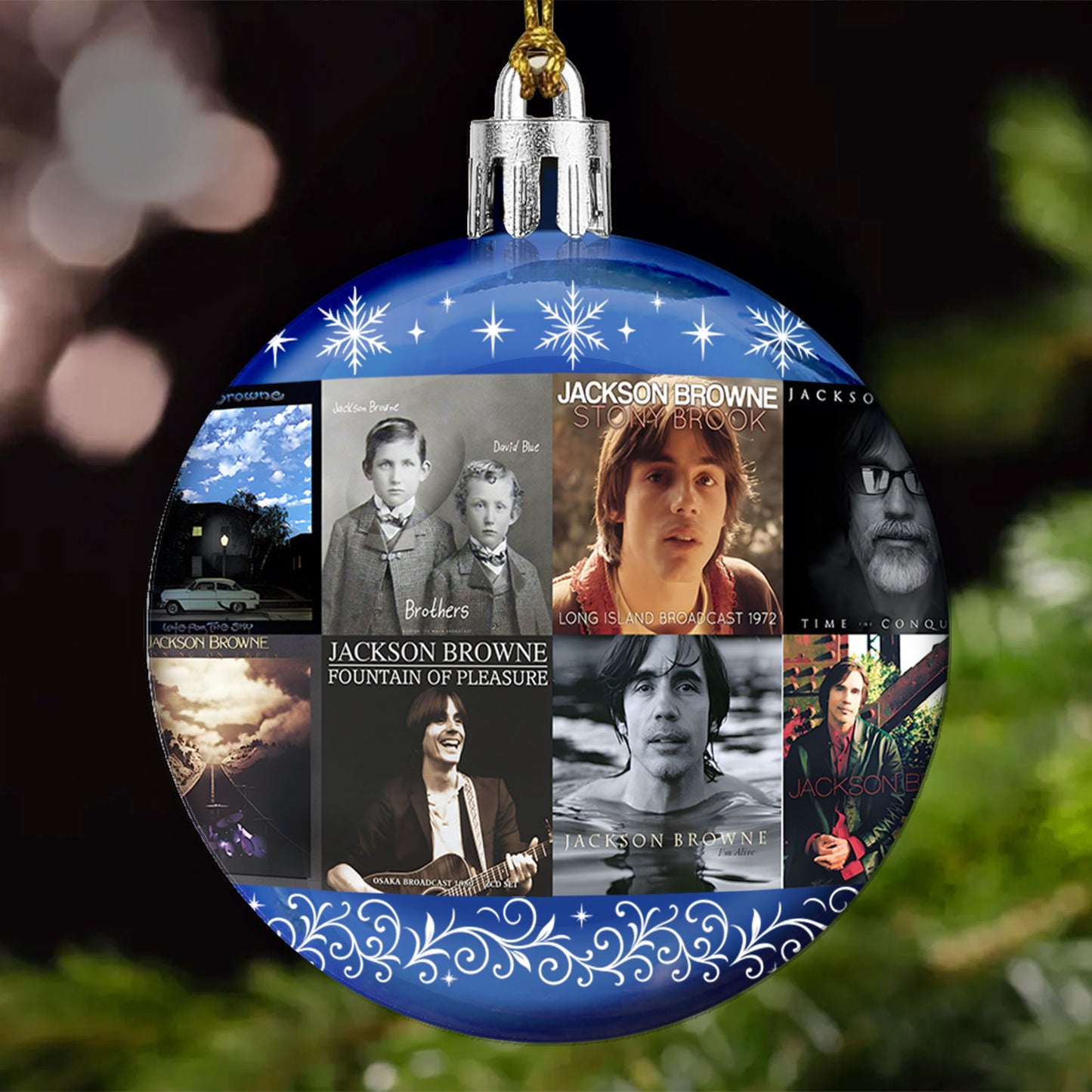 Jackson Browne Ball Ornament – Folk Rock Reflections