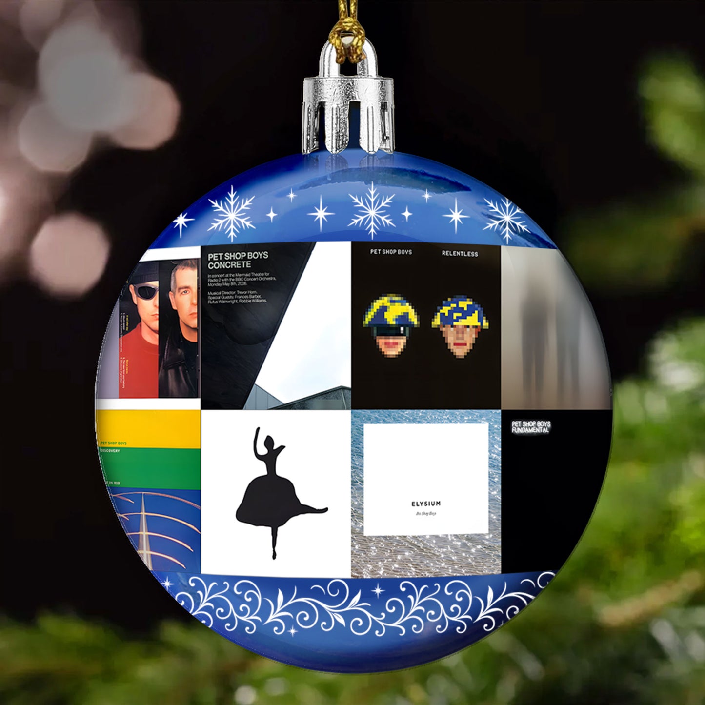 Pet Shop Boys Ball Ornament – A Stylish Christmas Gift for Music Lovers