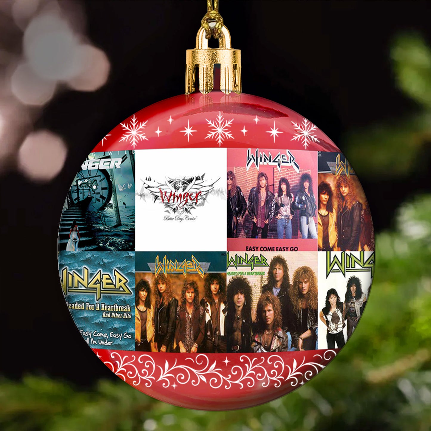 Winger Ball Ornament – Classic Hard Rock Energy