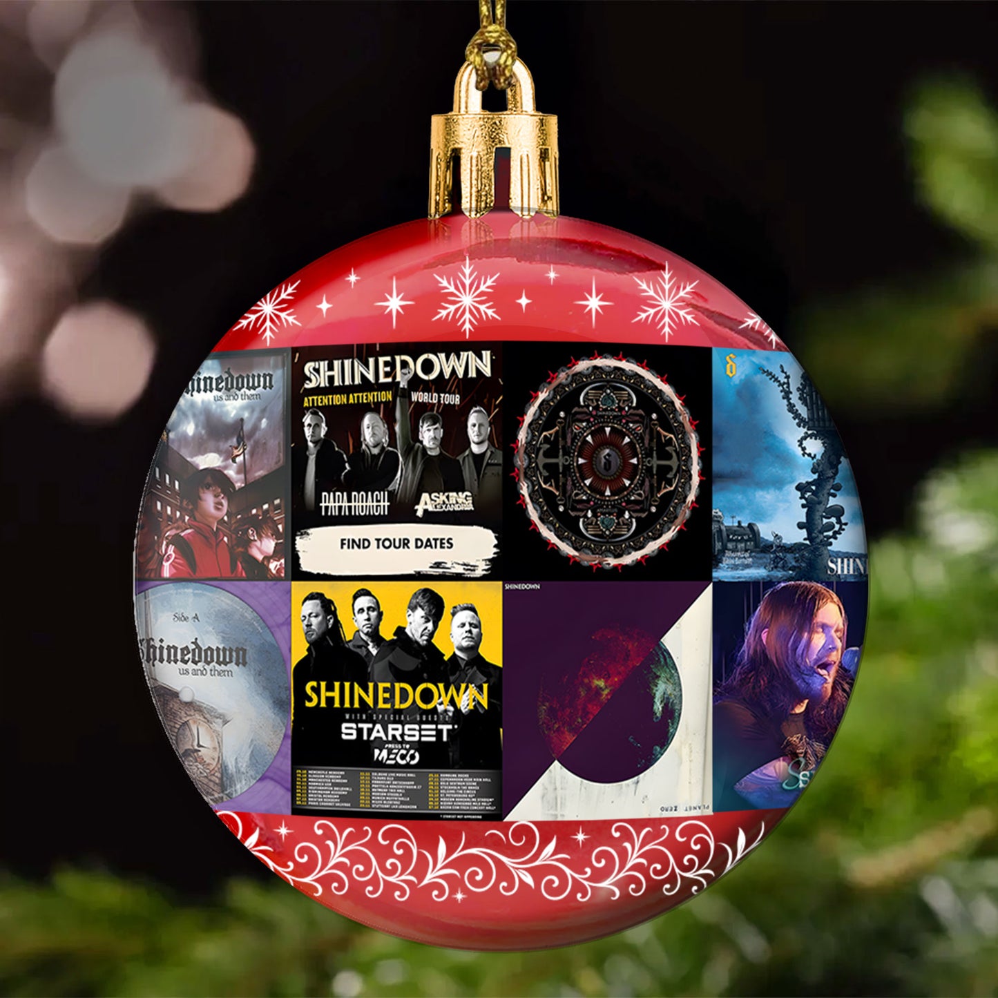 Shinedown Ball Ornament – Rock Resilience Wrapped in Holiday Glow