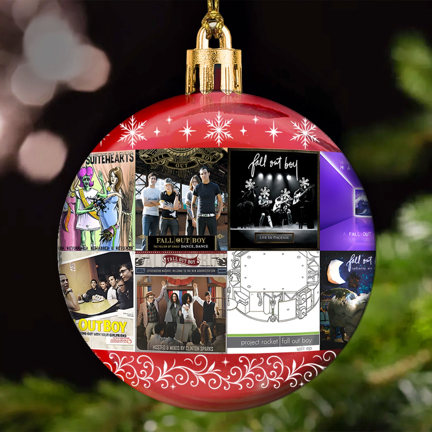 Fall Out Boy Ball Ornament – Pop Punk Energy Collection