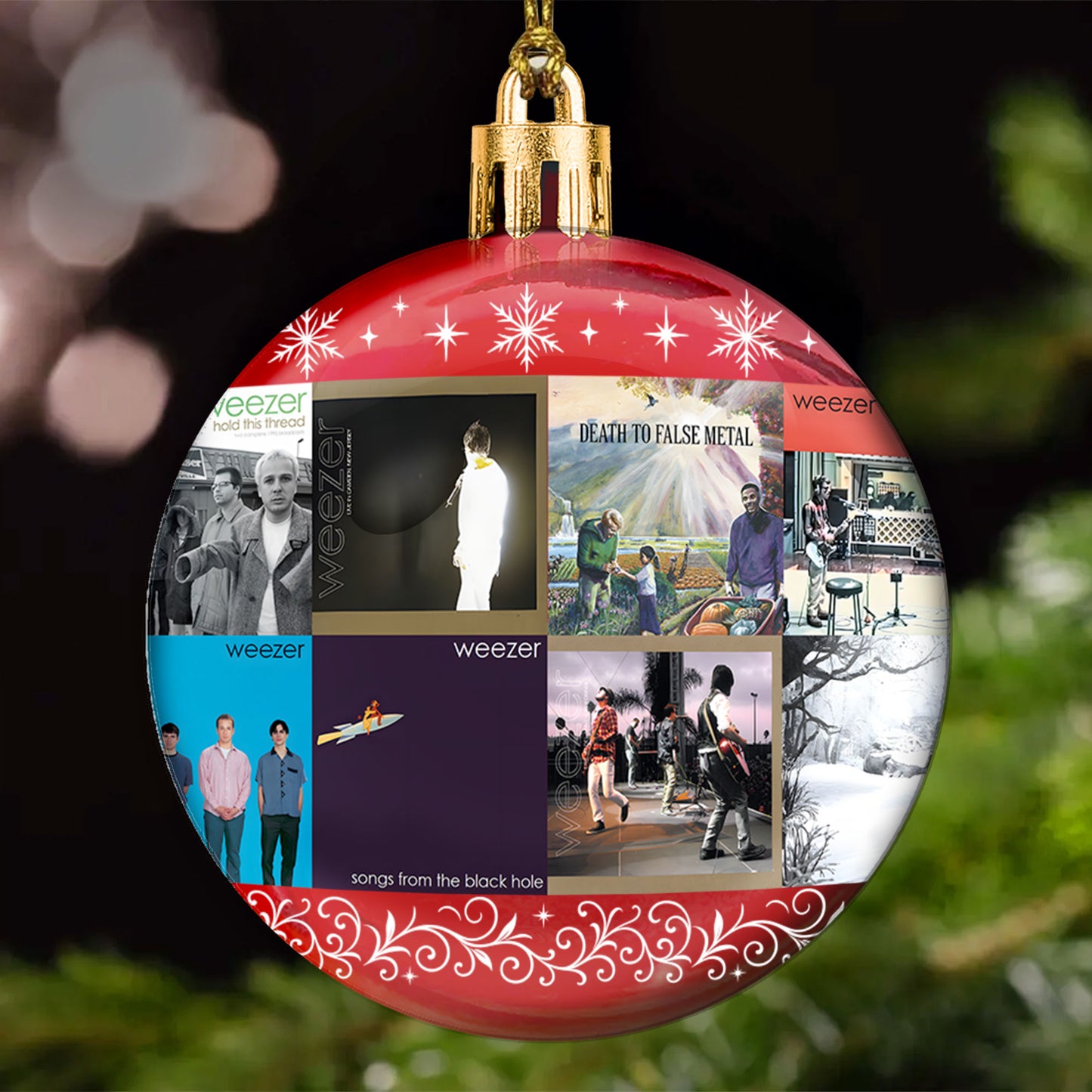 Weezer Ball Ornament – Alternative Rock Legends