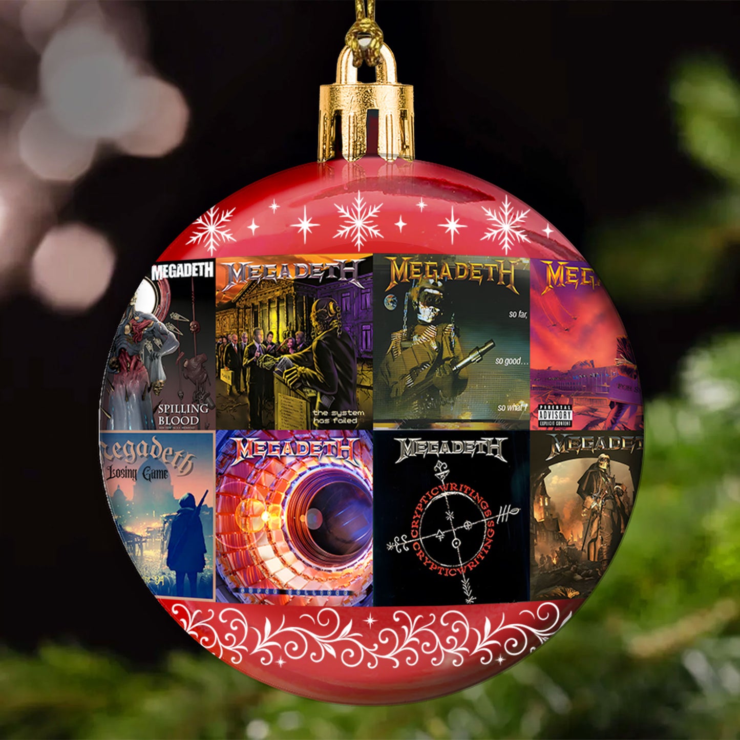 Megadeth Ball Ornament – A Heavy Metal Christmas Keepsake