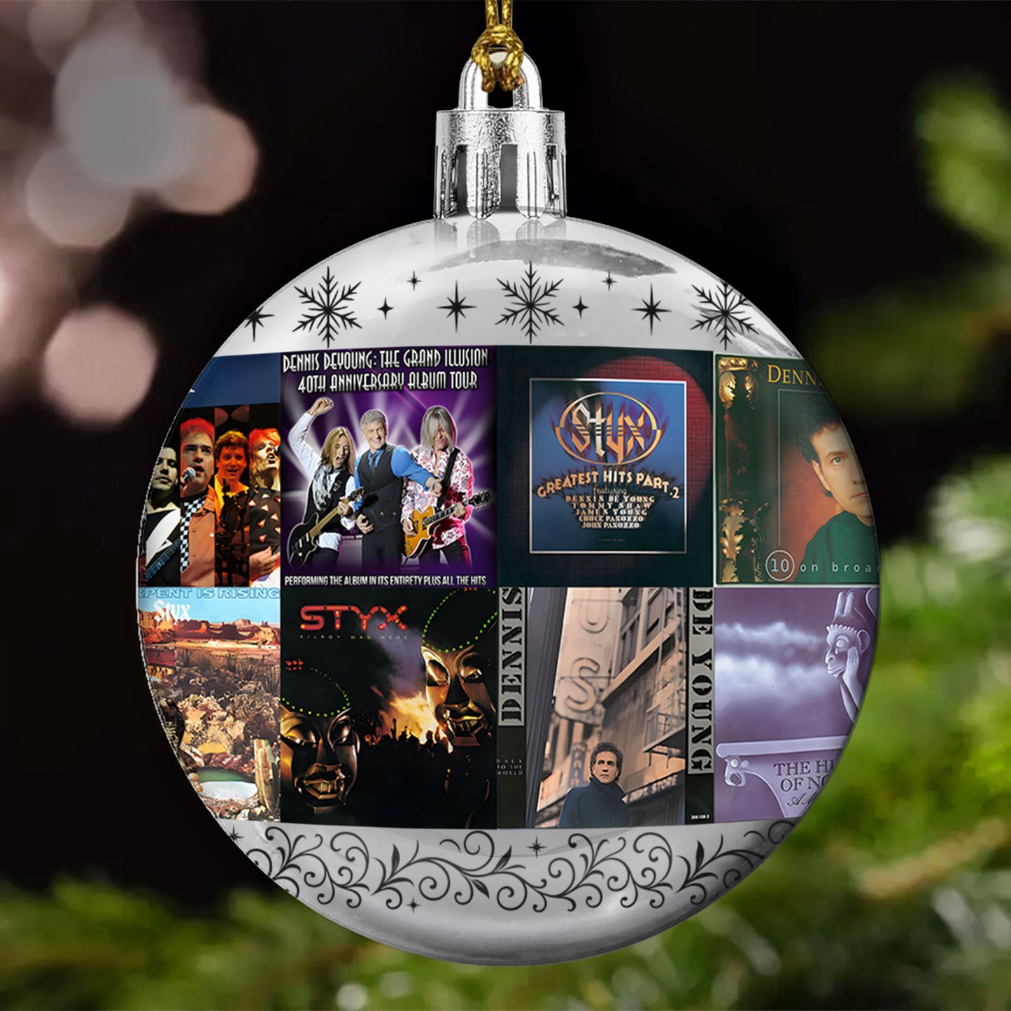 Dennis DeYoung Ball Ornament – The Voice of Styx Collection