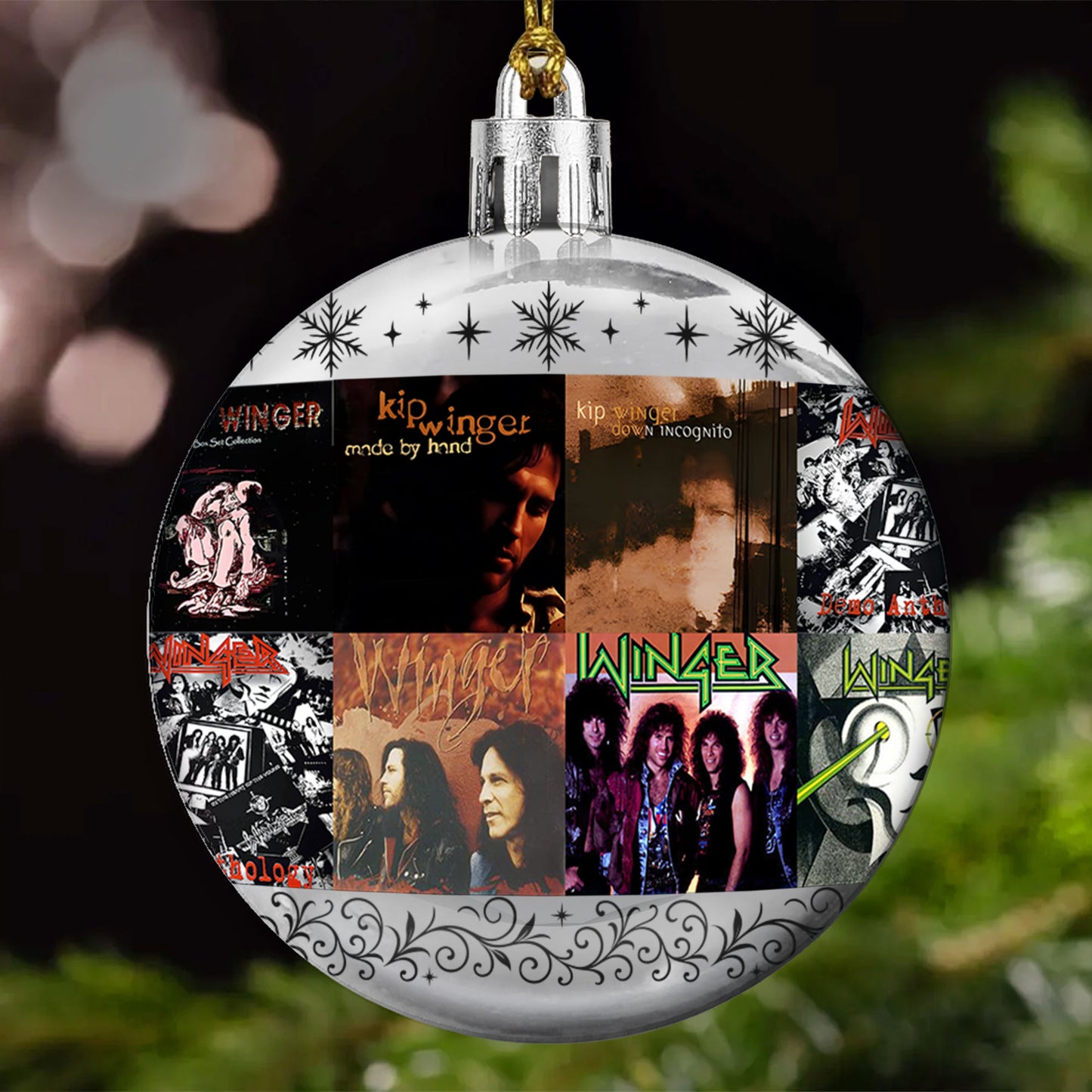 Winger Ball Ornament – Classic Hard Rock Energy