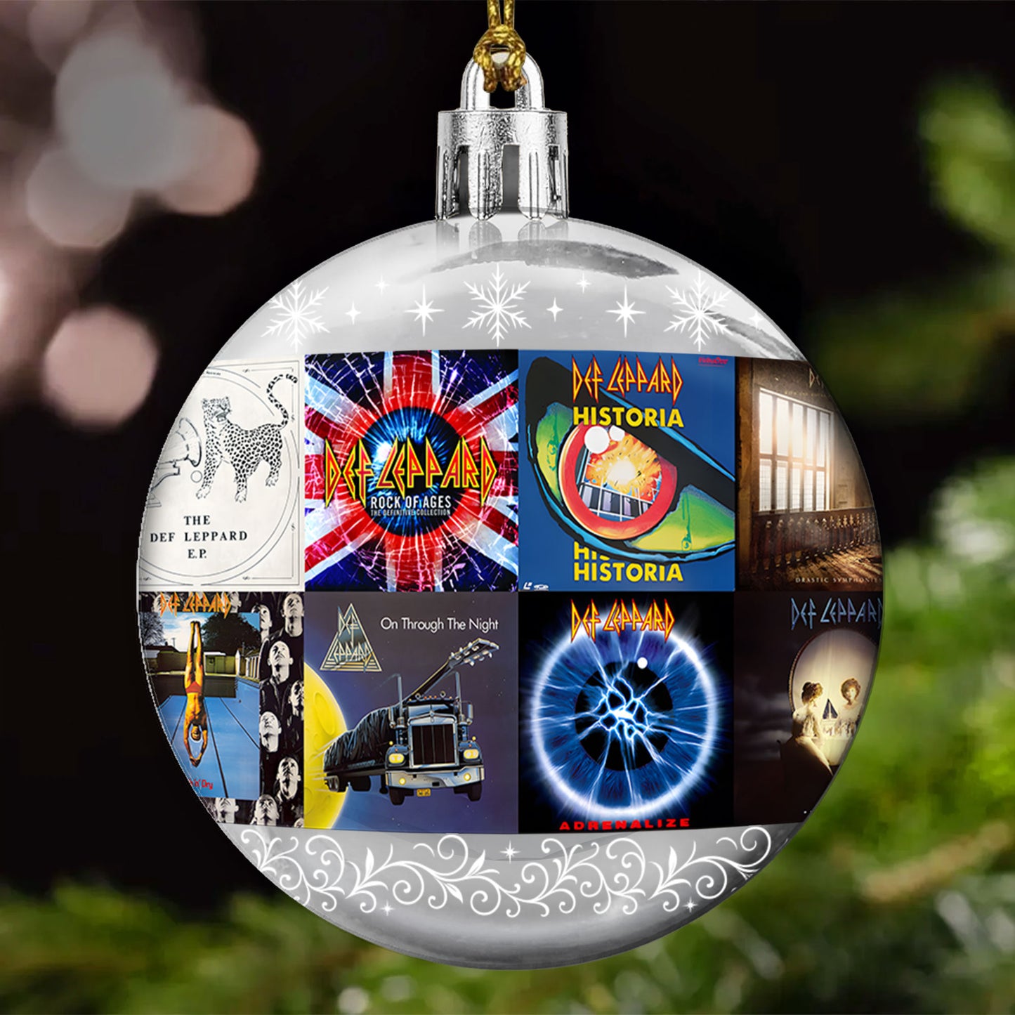Def Leppard Ball Ornament – Rock ’n’ Roll Glory