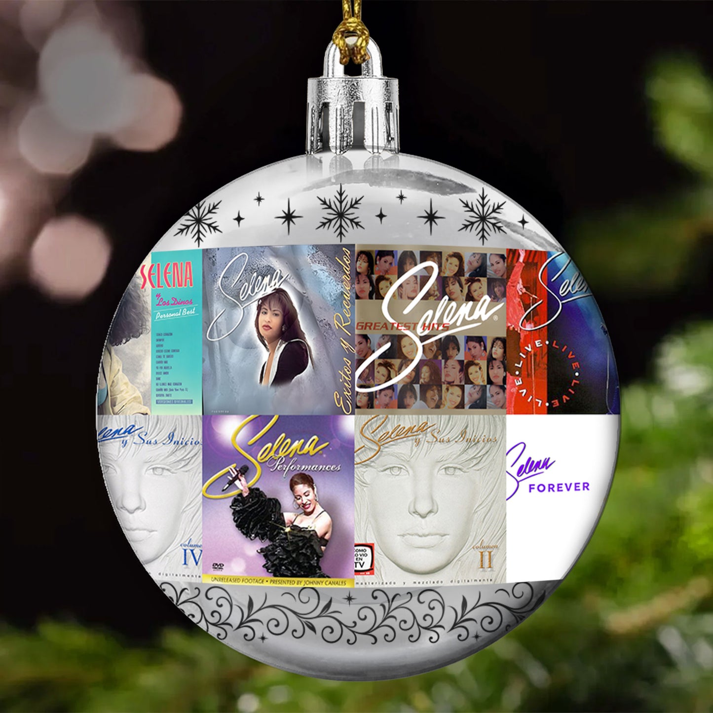 Selena Ball Ornament – The Queen of Tejano Shines Bright This Christmas