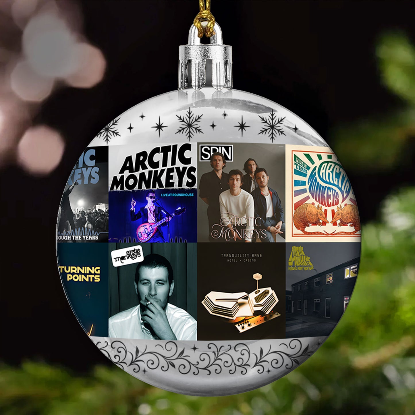 Arctic Monkeys Ball Ornament – Indie Rock Vibes