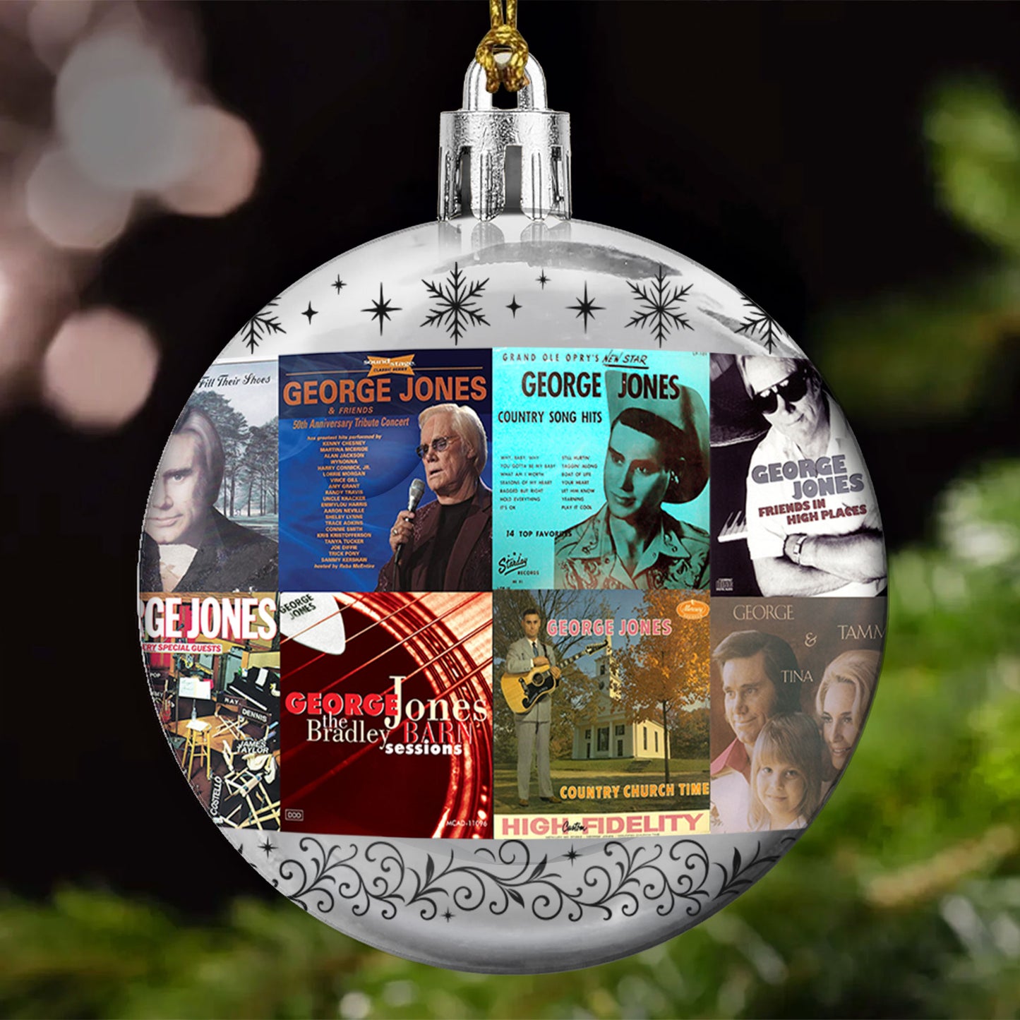 George Jones Ball Ornament – Classic Country Spirit for the Holidays