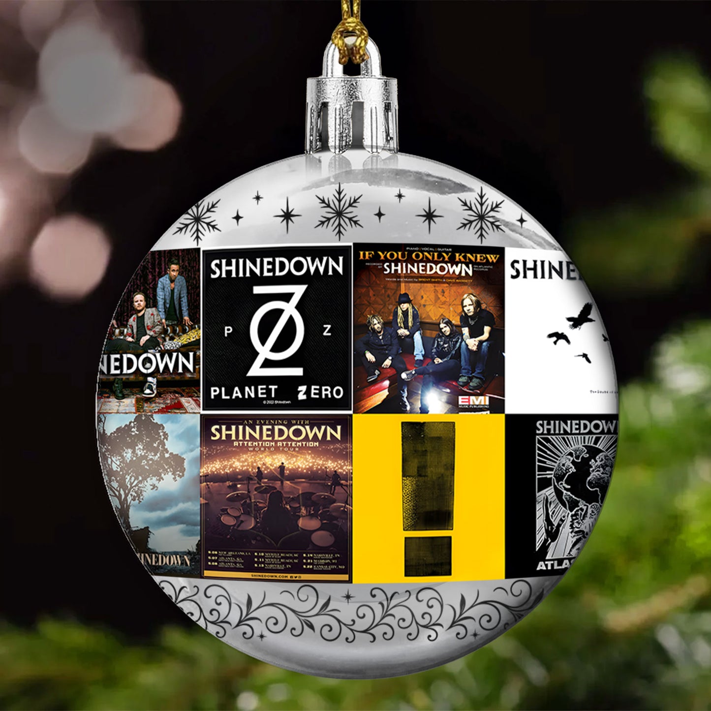 Shinedown Ball Ornament – Rock Resilience Wrapped in Holiday Glow