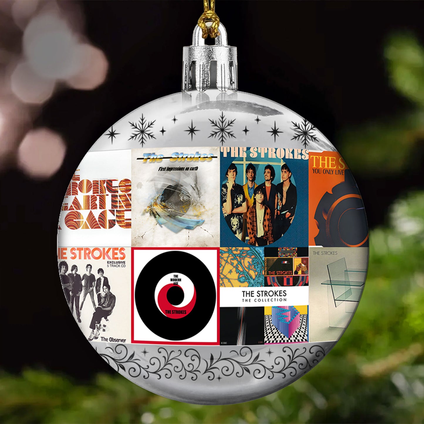 The Strokes Ball Ornament – Indie Rock Energy for the Holidays