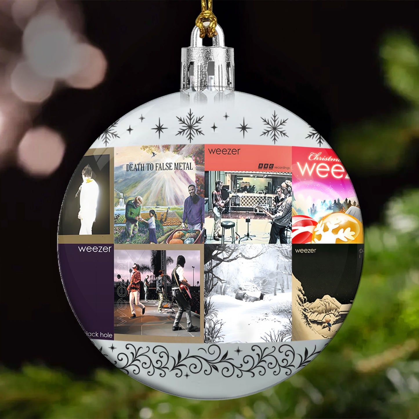 Weezer Ball Ornament – Alternative Rock Legends