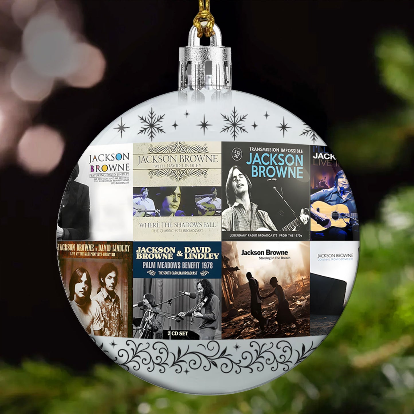 Jackson Browne Ball Ornament – Folk Rock Reflections