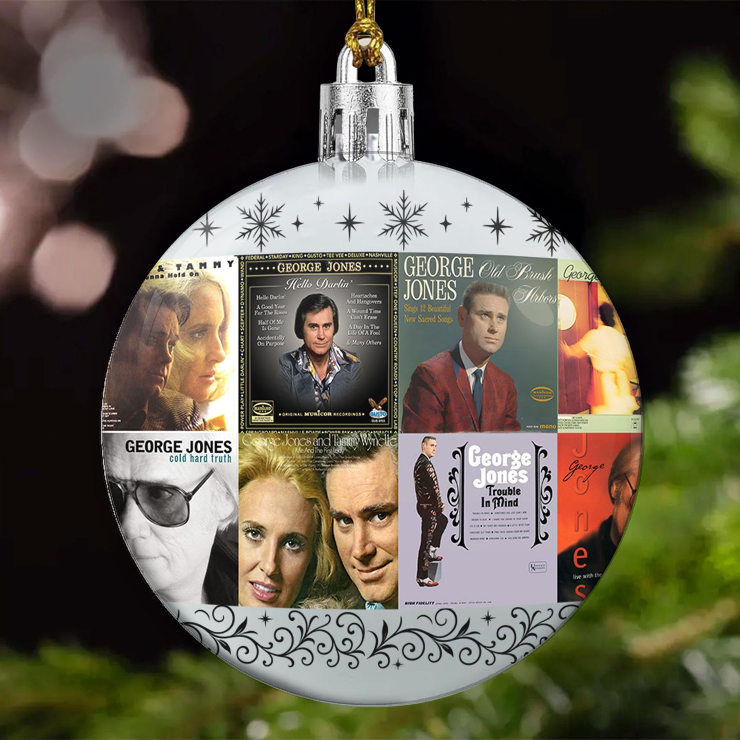 George Jones Ball Ornament – Classic Country Spirit for the Holidays